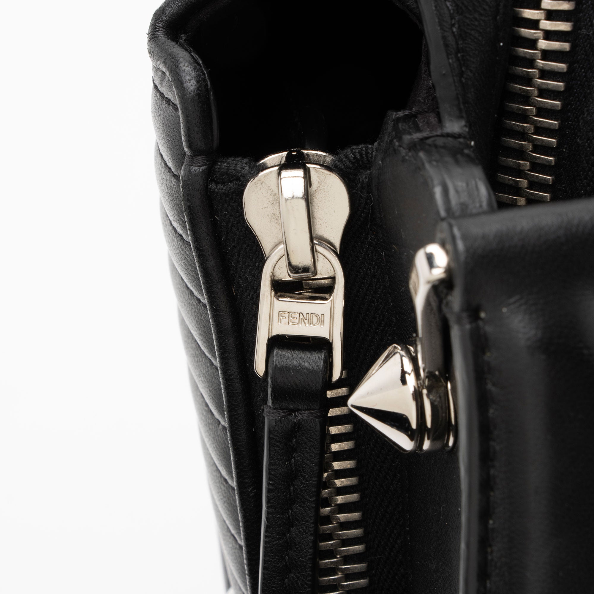 Fendi Quilted Leather Dotcom Small Shoulder Bag