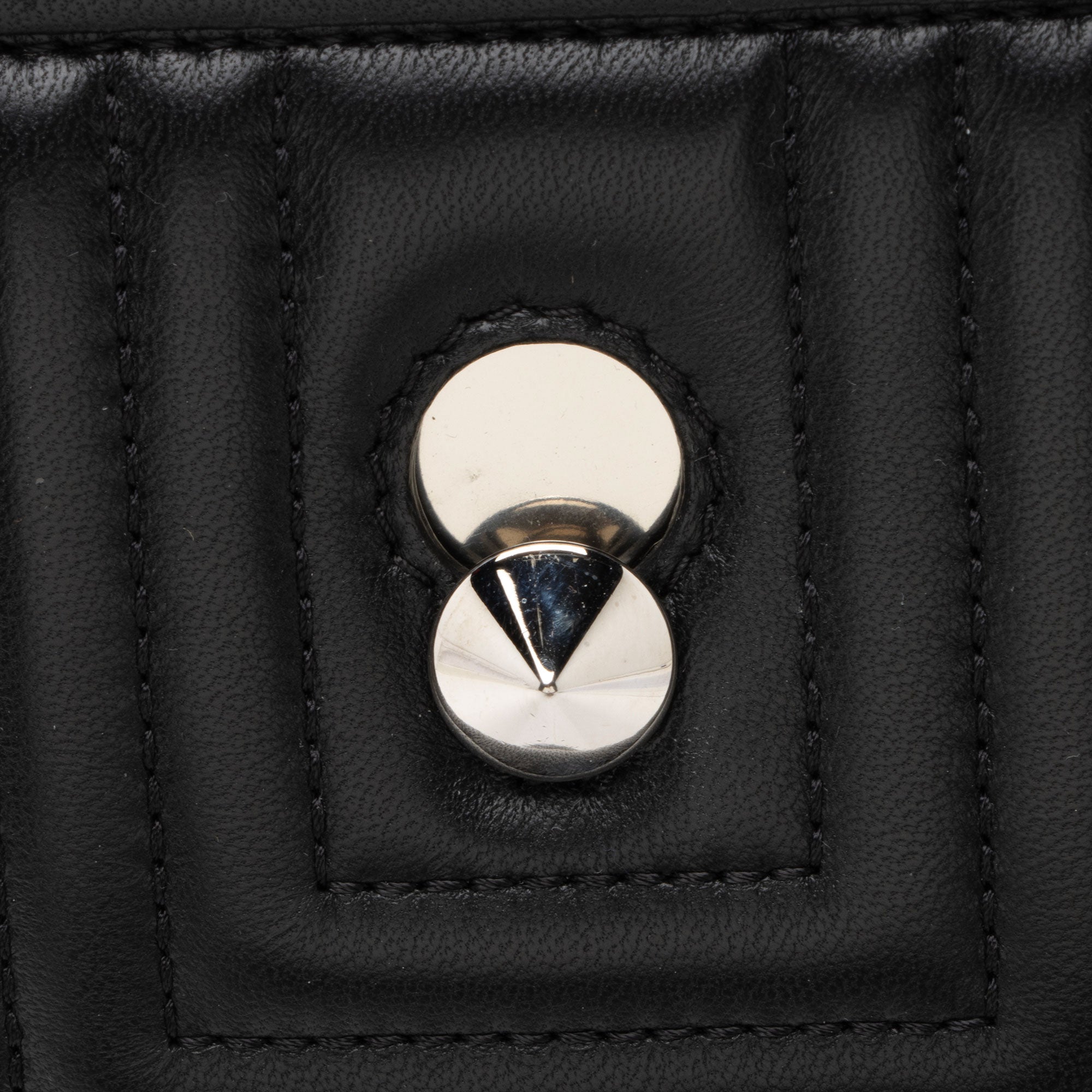Fendi Quilted Leather Dotcom Small Shoulder Bag