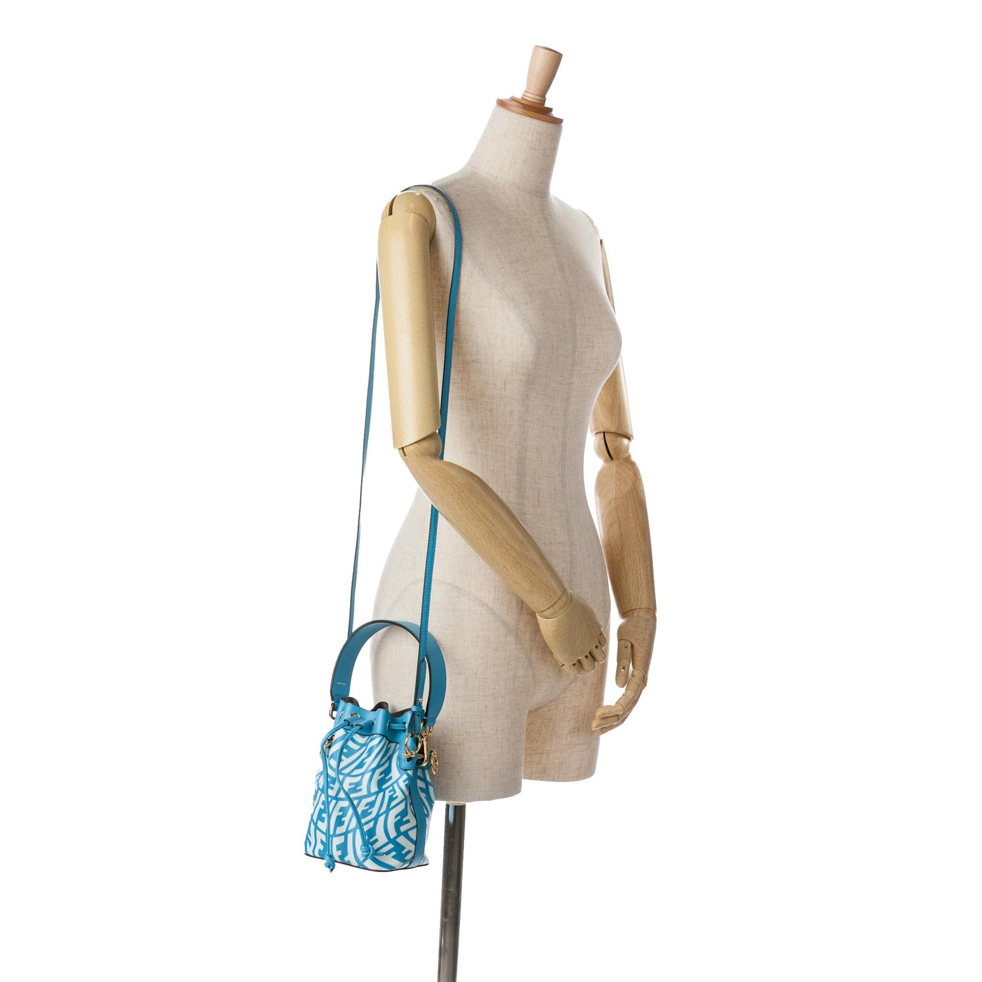 Fendi Sarah Coleman Mini Coated Canvas FF Vertigo Mon Tresor Bucket
