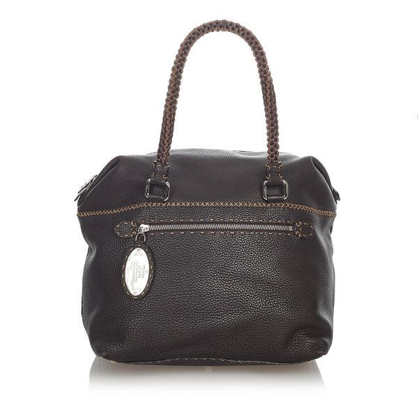 Fendi Selleria Leather Handbag (SHG-31787)