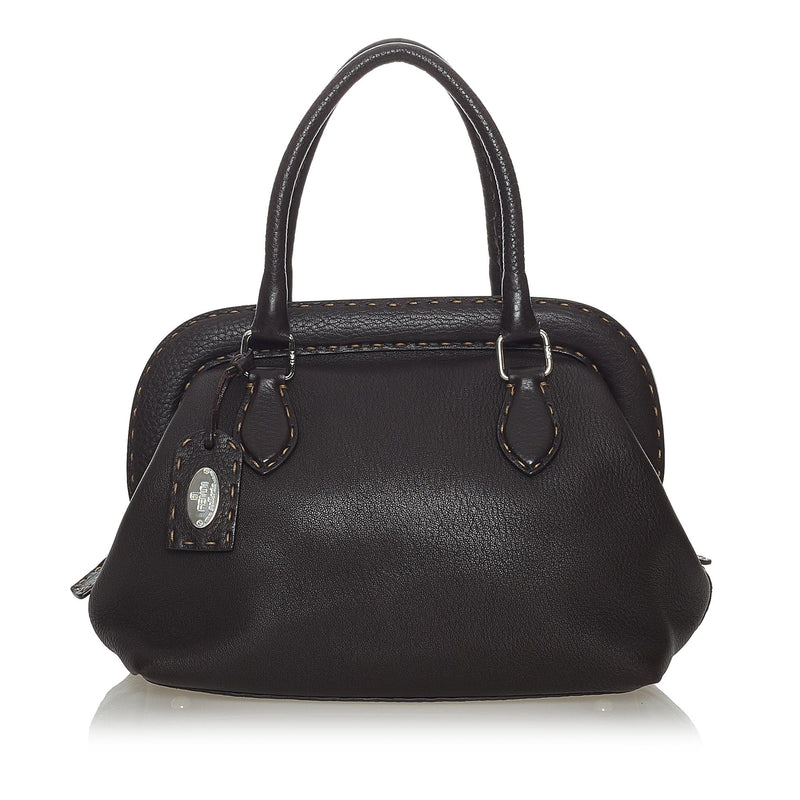Fendi Selleria Leather Handbag (SHG-37727)