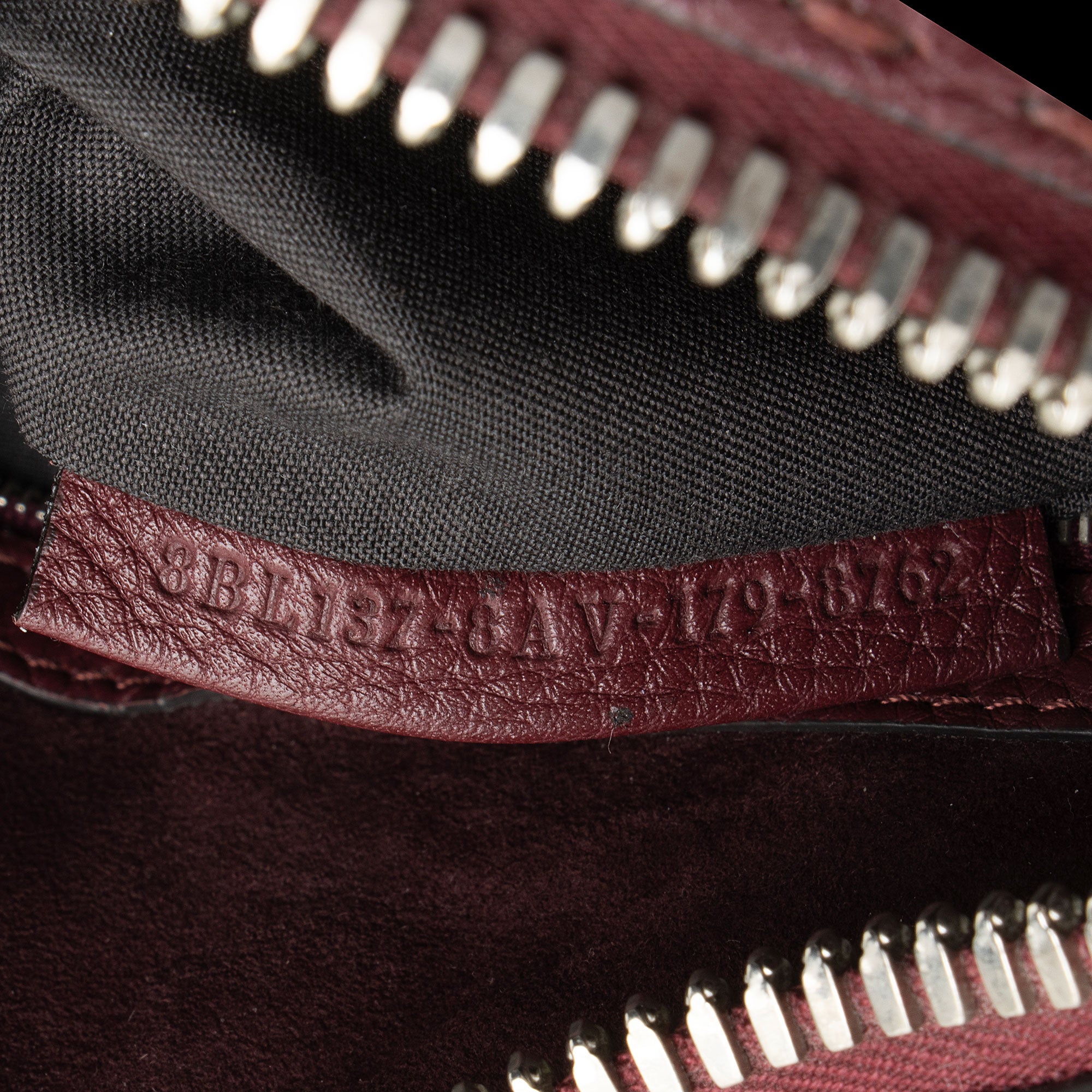 Fendi Selleria Leather Whipstitch Lei Boston Bag