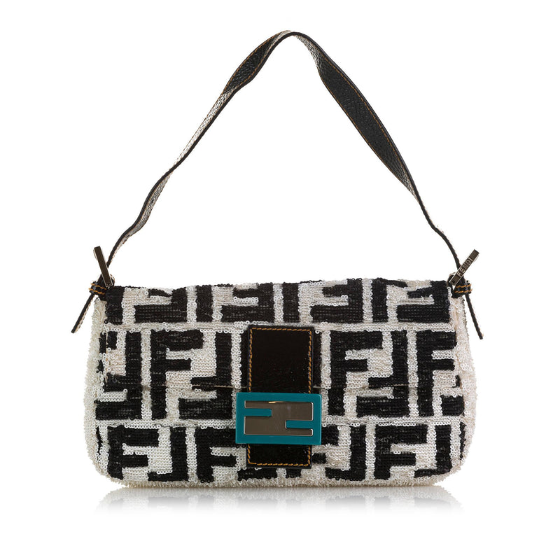 Fendi Zucca Print Mamma Baguette Shoulder Bag