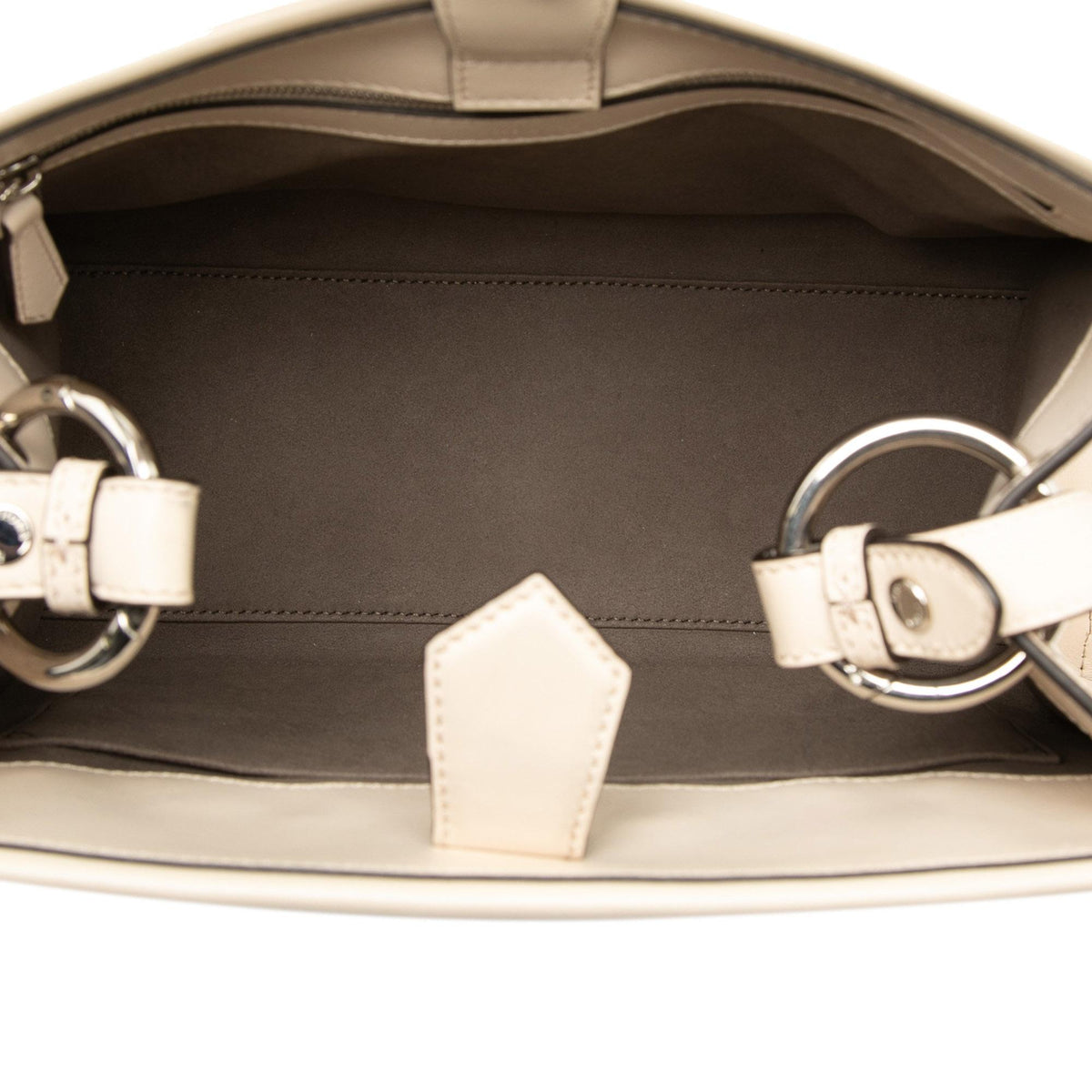 Fendi Small Bicolor Calfskin Whipstitch Runway Satchel