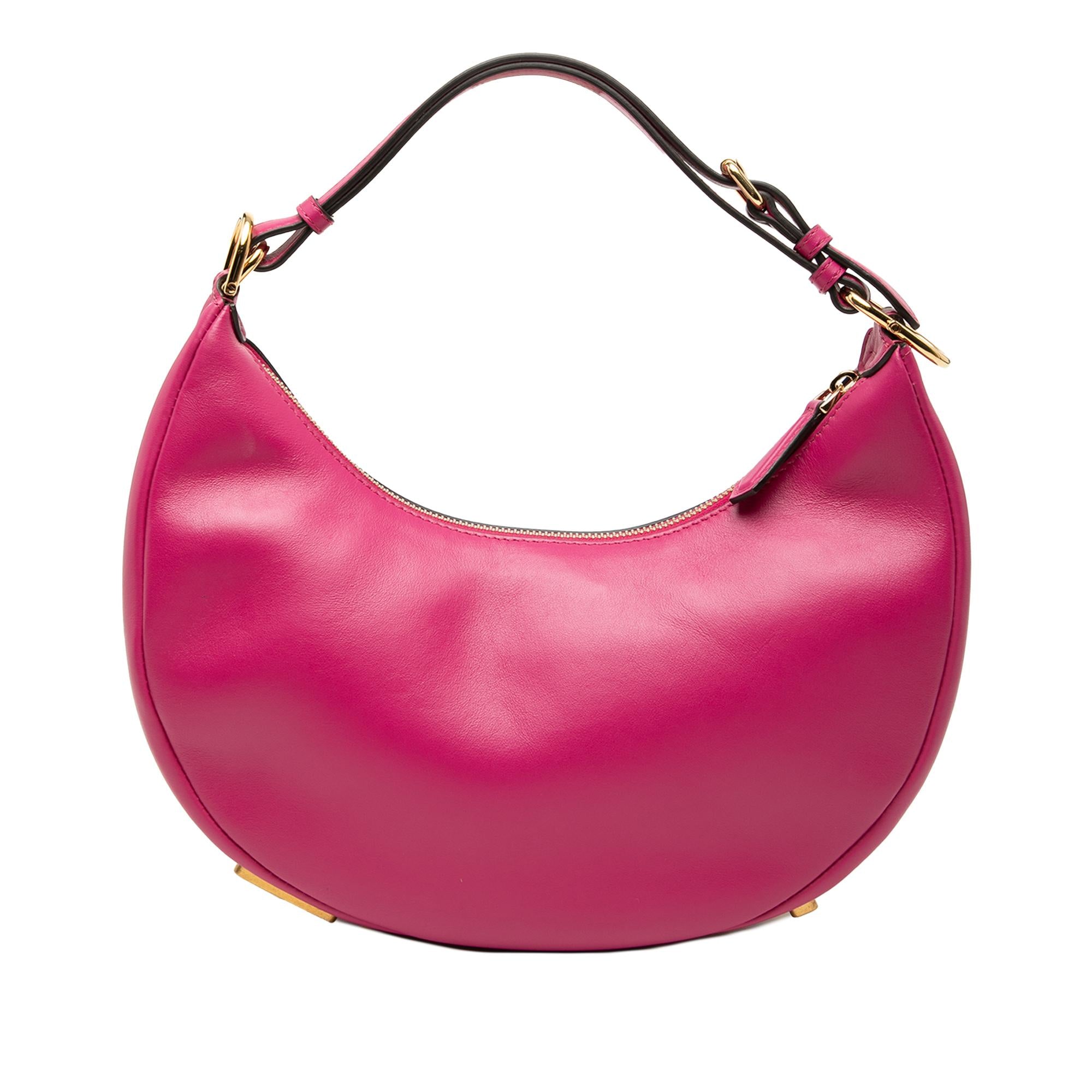 Fendi Small Leather Fendigraphy Hobo