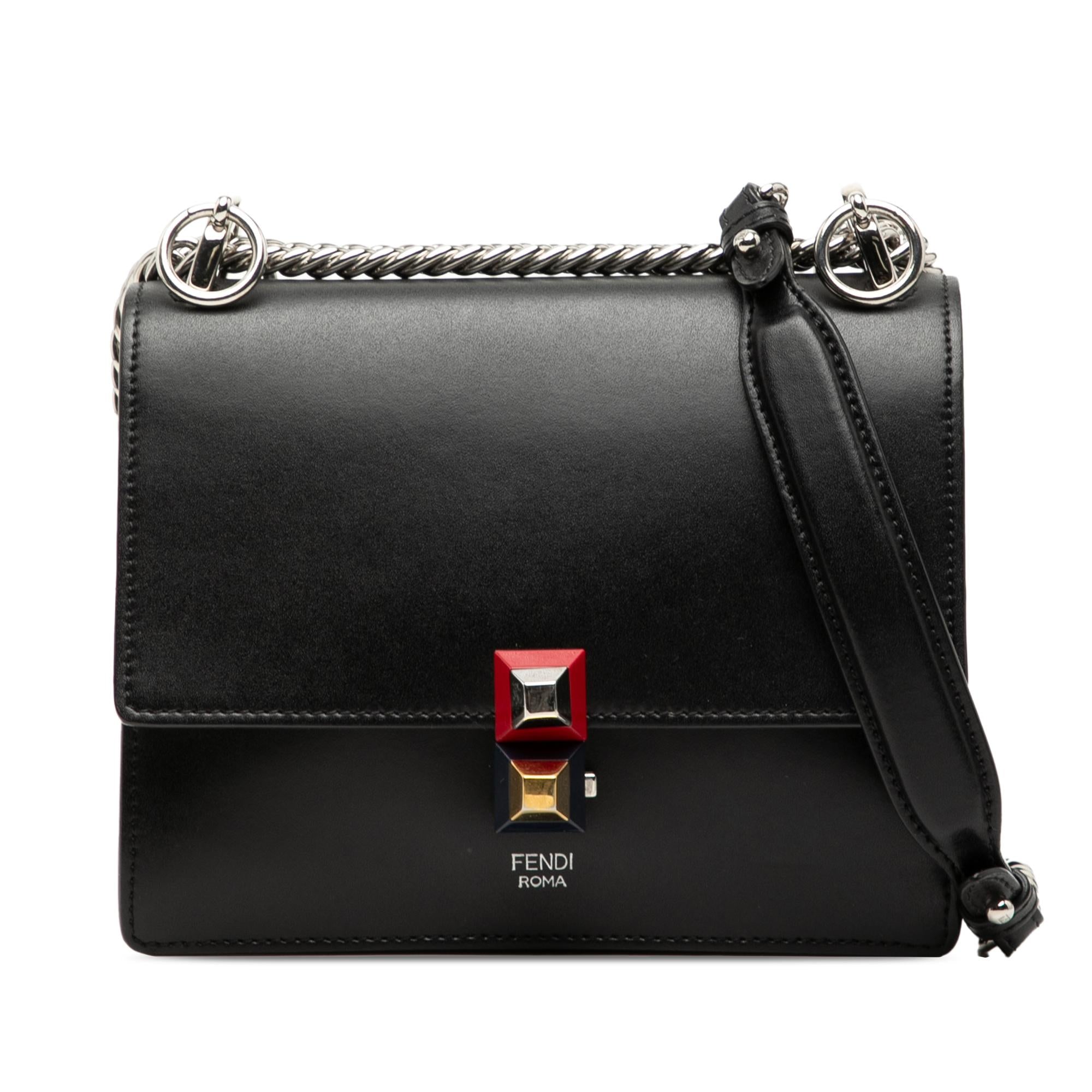 Fendi Small Leather Kan I Crossbody