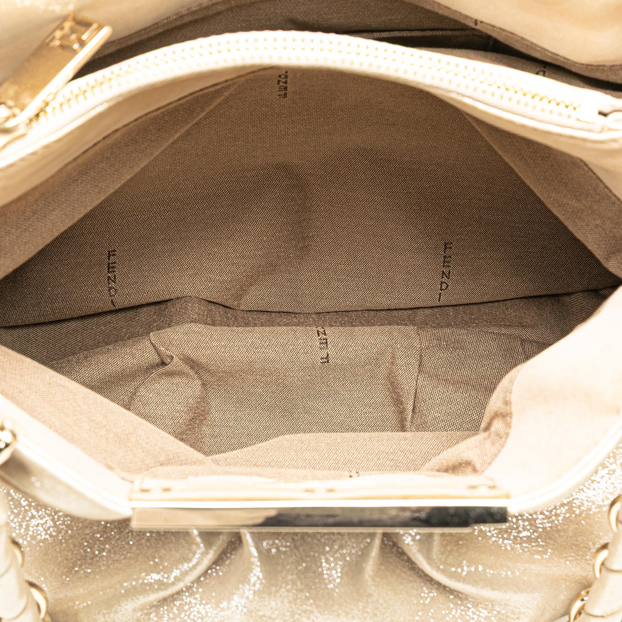 Fendi Small Metallic Mia Chain Satchel