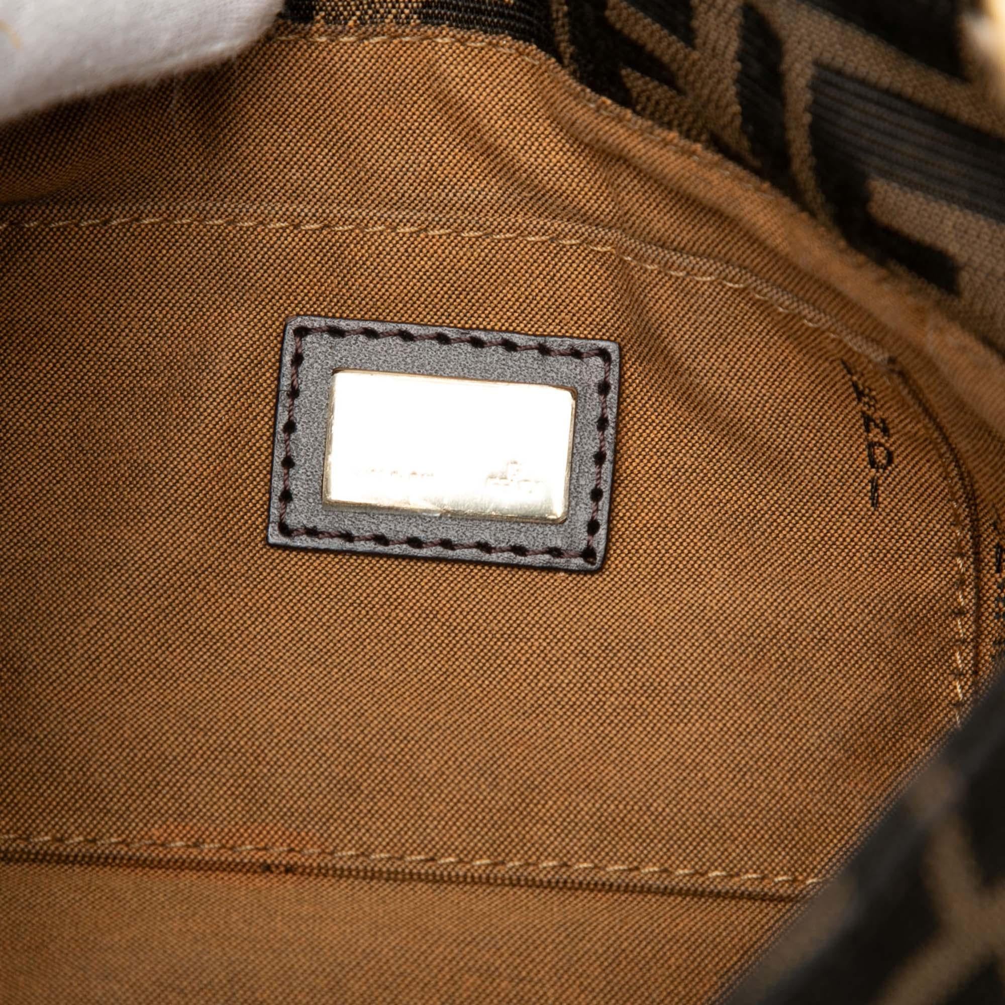 Fendi Small Zucca Canvas Chef Flap