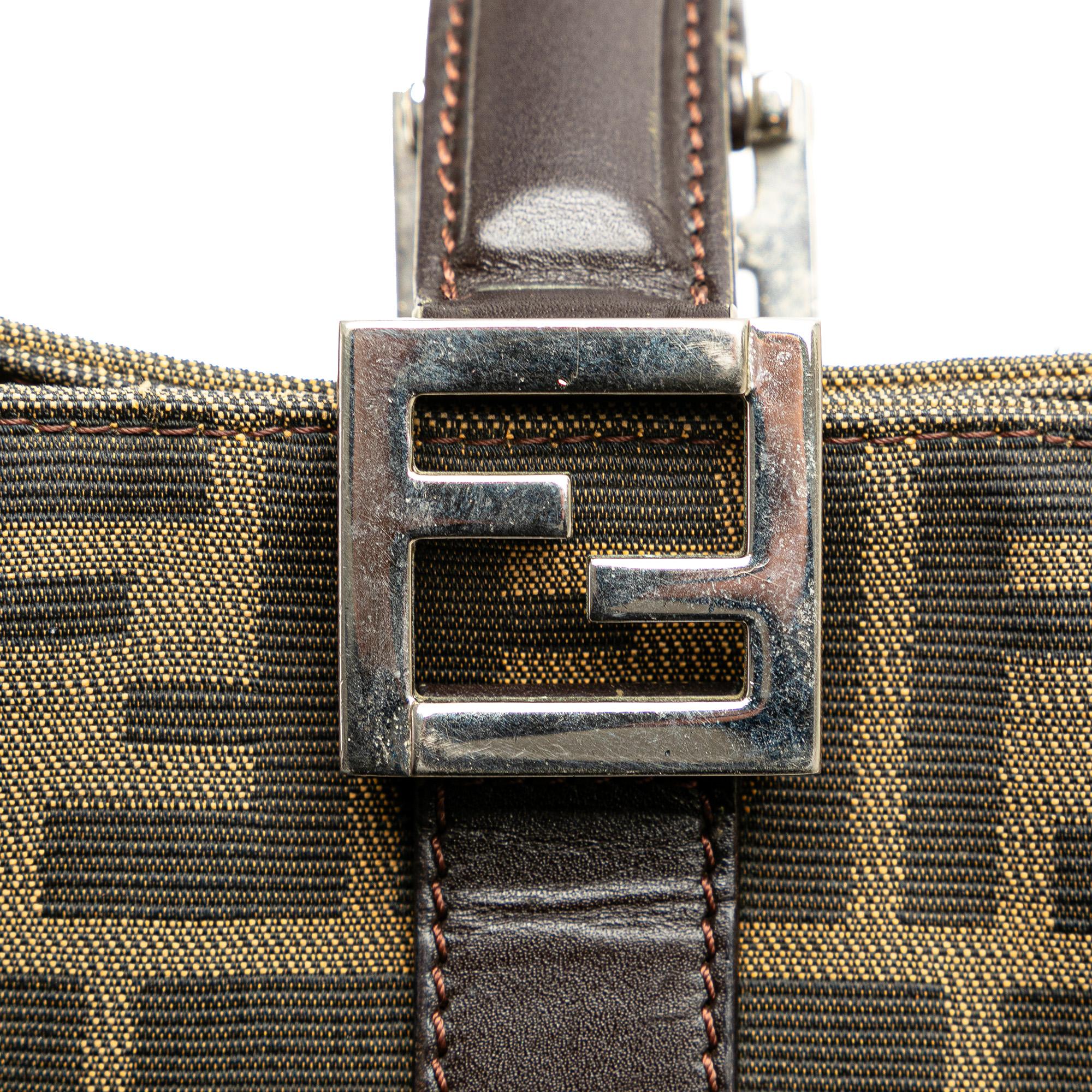 Fendi Small Zucca Canvas Twins Tote