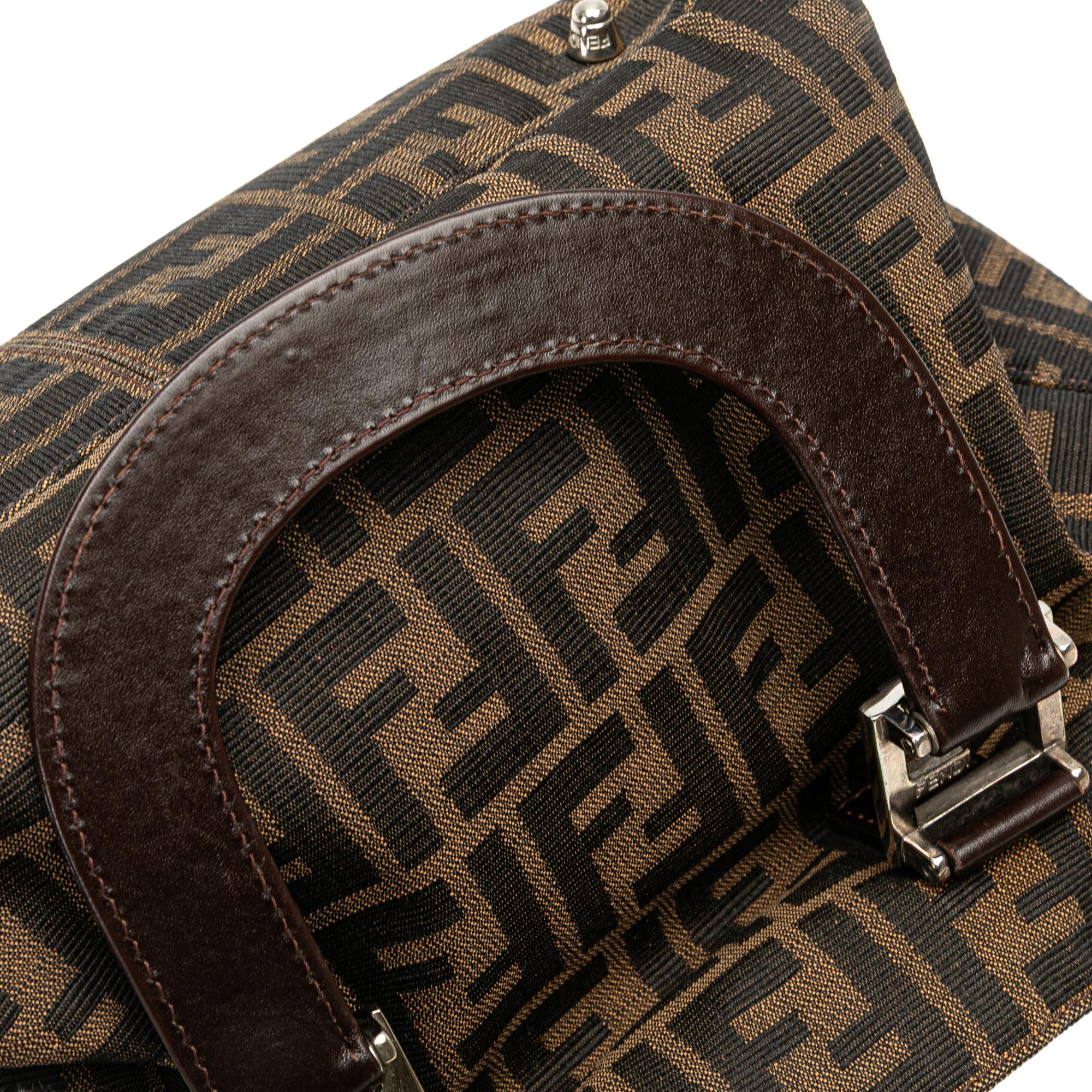 Fendi Small Zucca Canvas Twins Tote