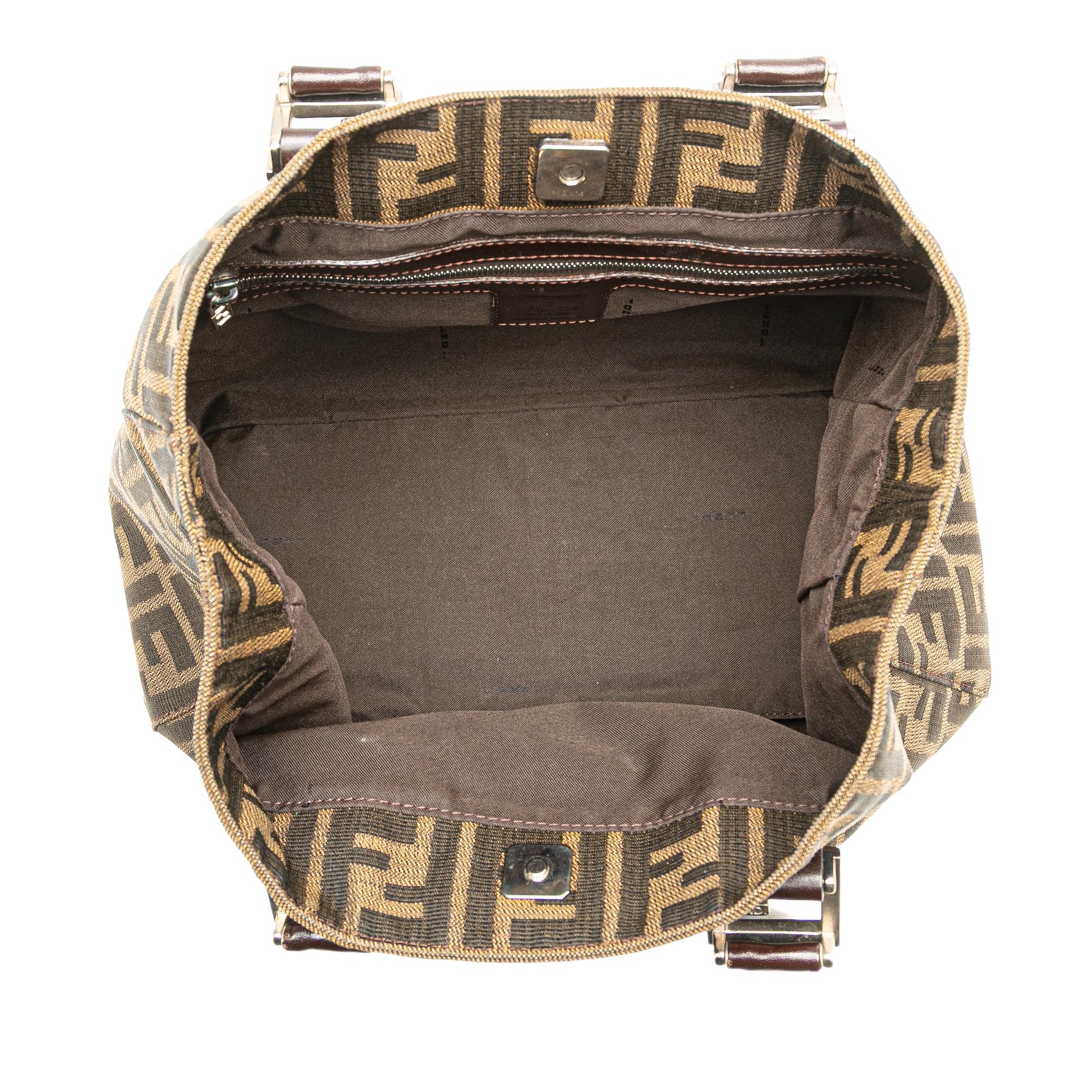 Fendi Small Zucca Canvas Twins Tote
