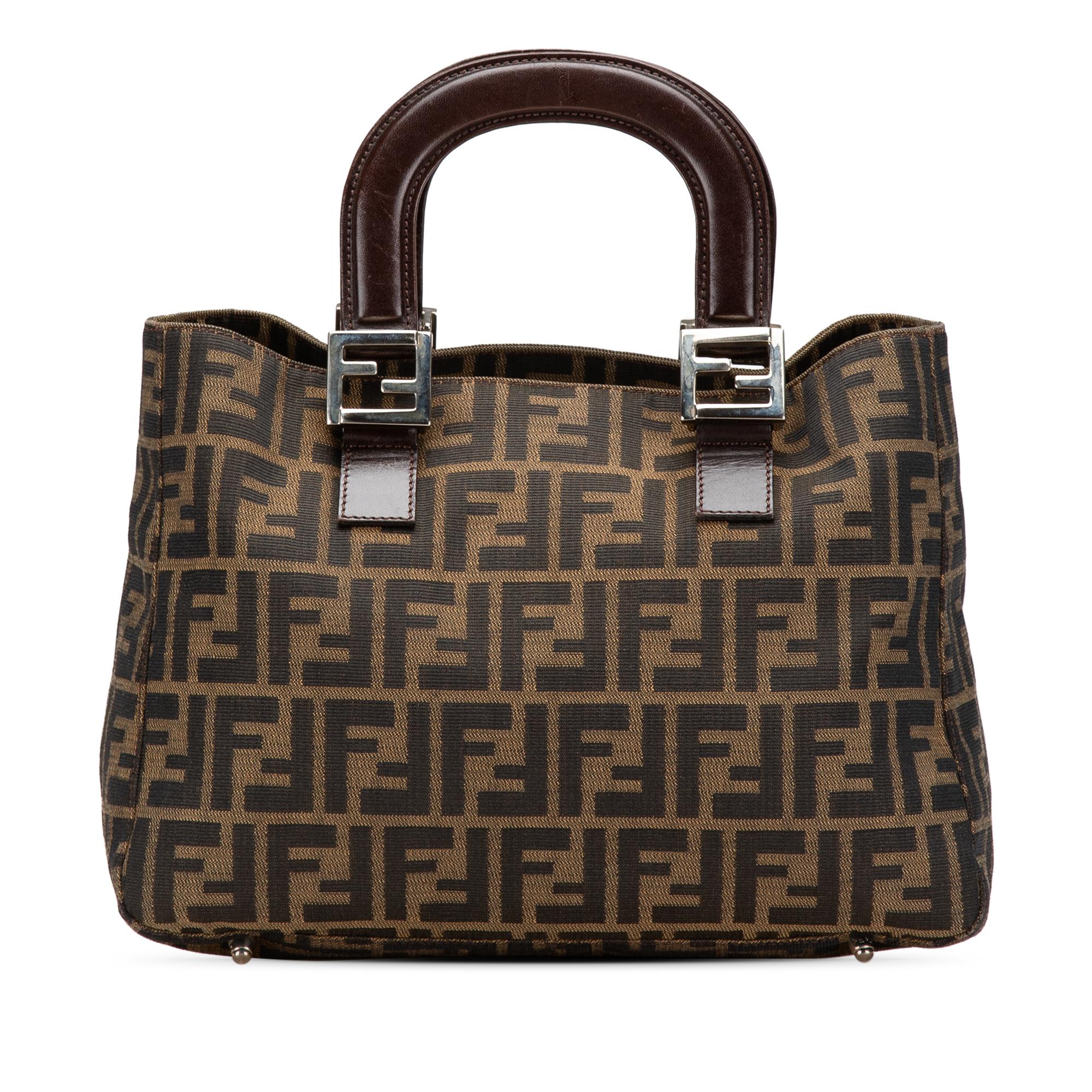 Fendi Small Zucca Canvas Twins Tote