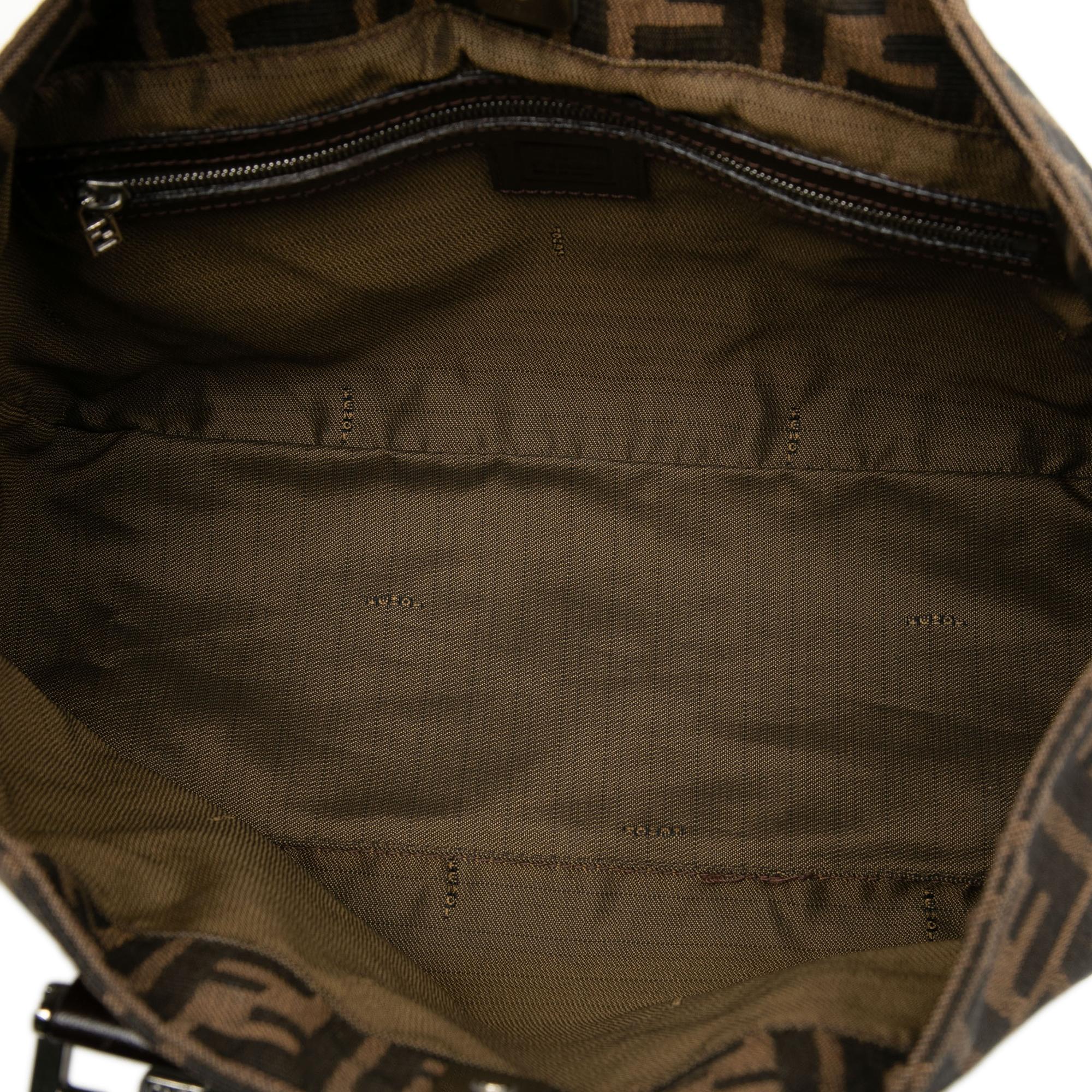 Fendi Small Zucca Canvas Twins Tote