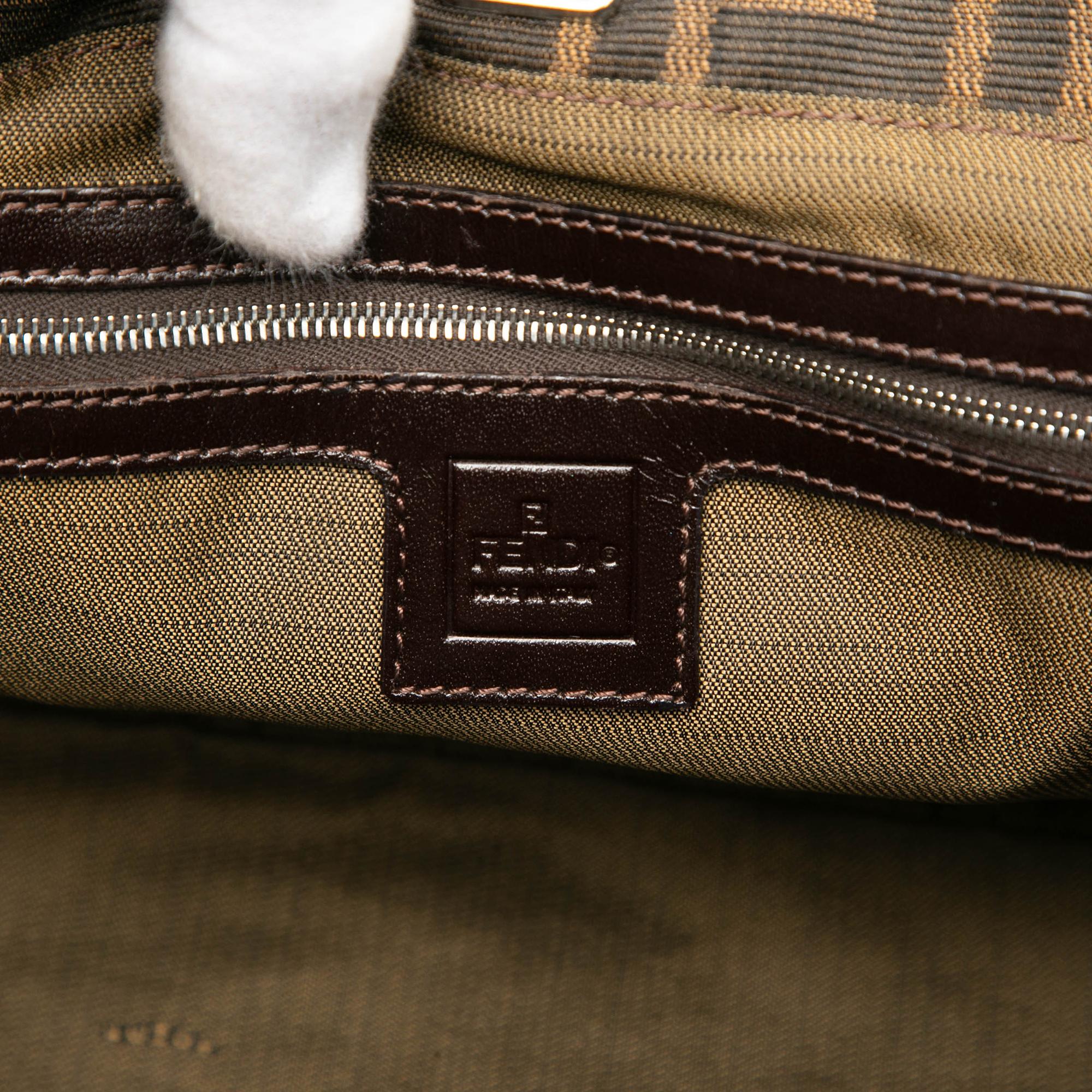 Fendi Small Zucca Canvas Twins Tote