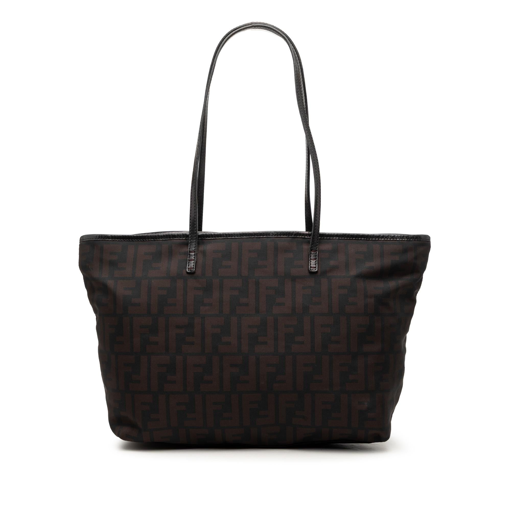 Fendi Small Zucca Nylon Roll Tote