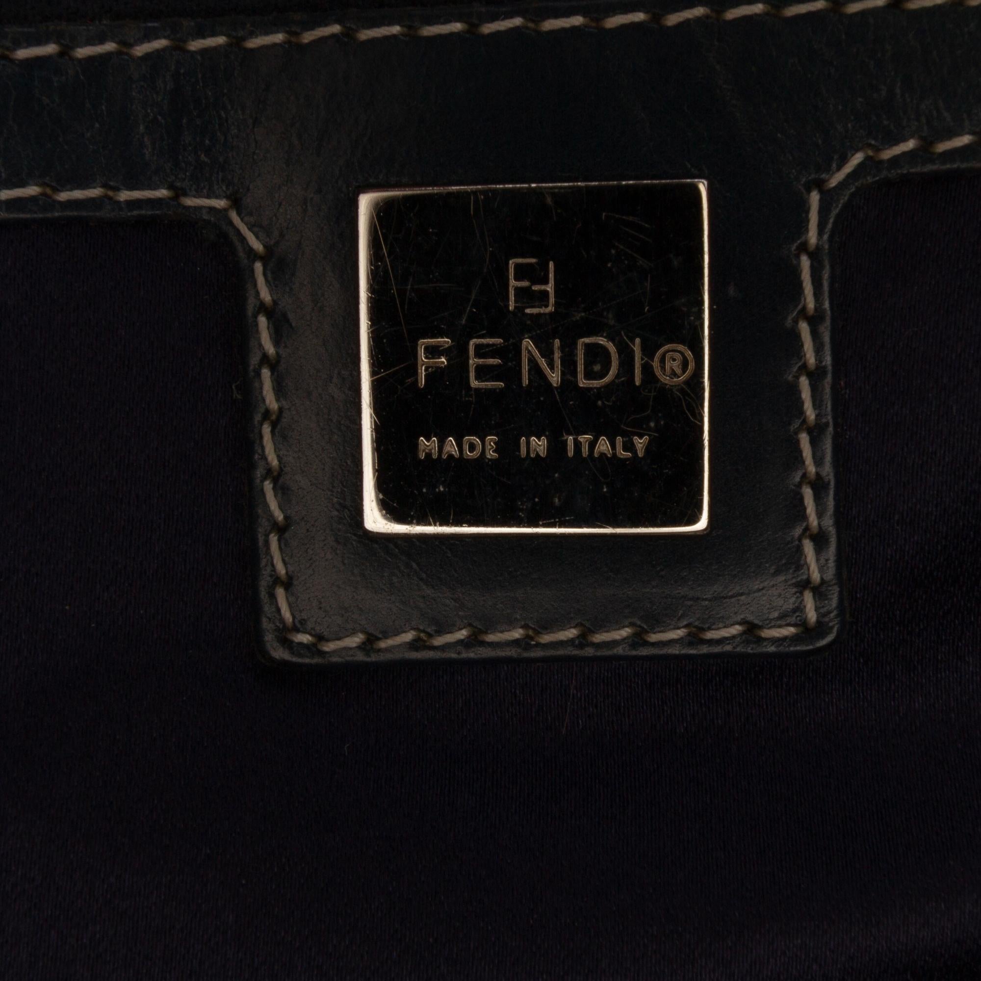 Fendi Small Zucchino Canvas Twins Tote