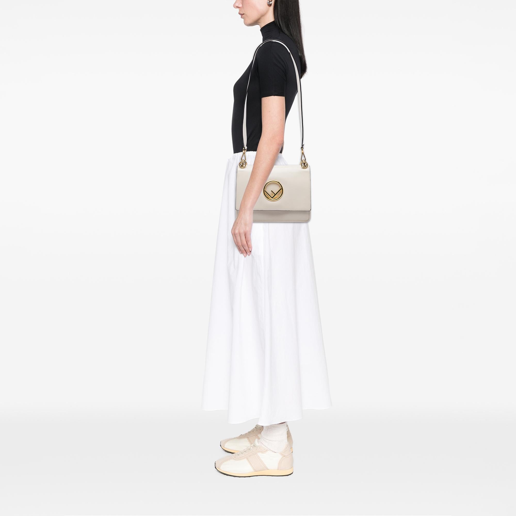 Fendi Smooth Leather Kan I F Satchel