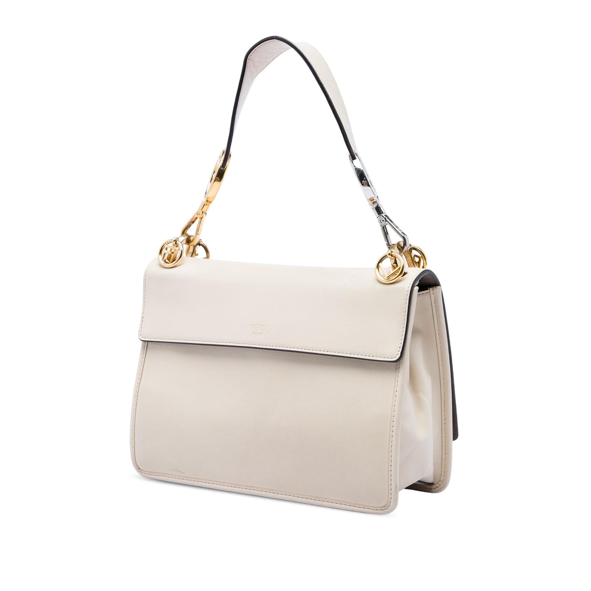 Fendi Smooth Leather Kan I F Satchel