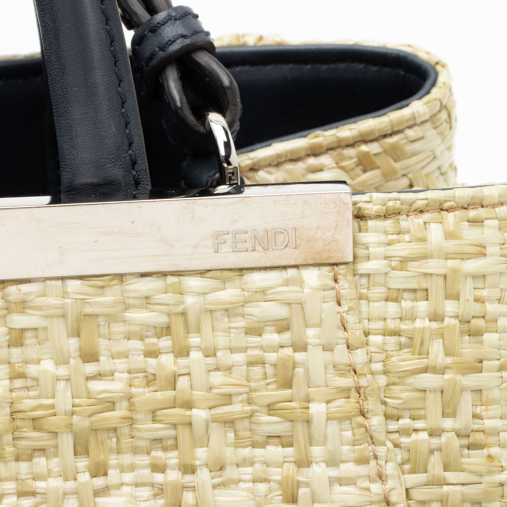 Fendi Raffia Petite 2Jours Tote