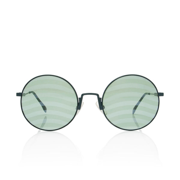 Fendi Striped Round Sunglasses (SHF-c85ipa)