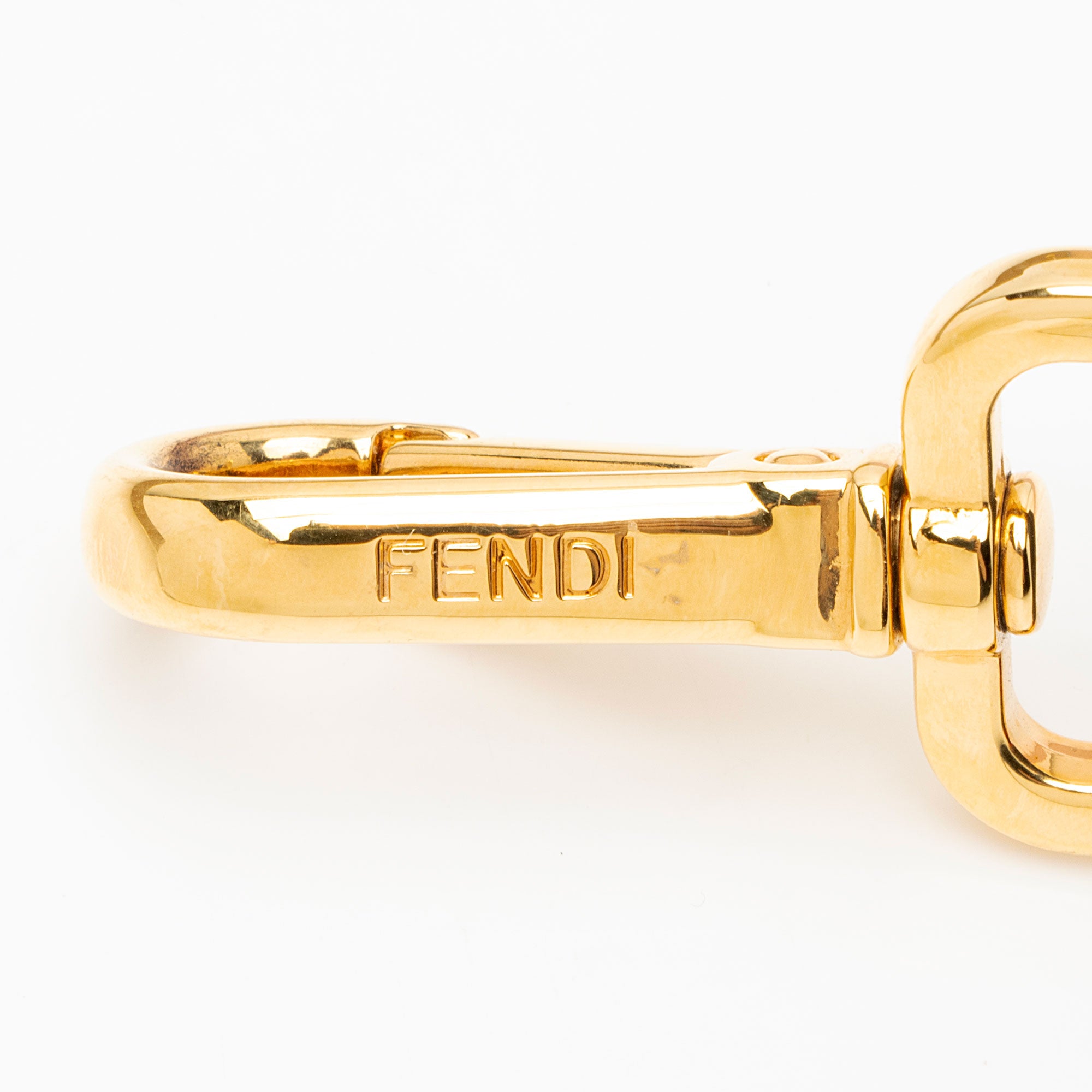 Fendi Studded Leather Strap You Shoulder Strap