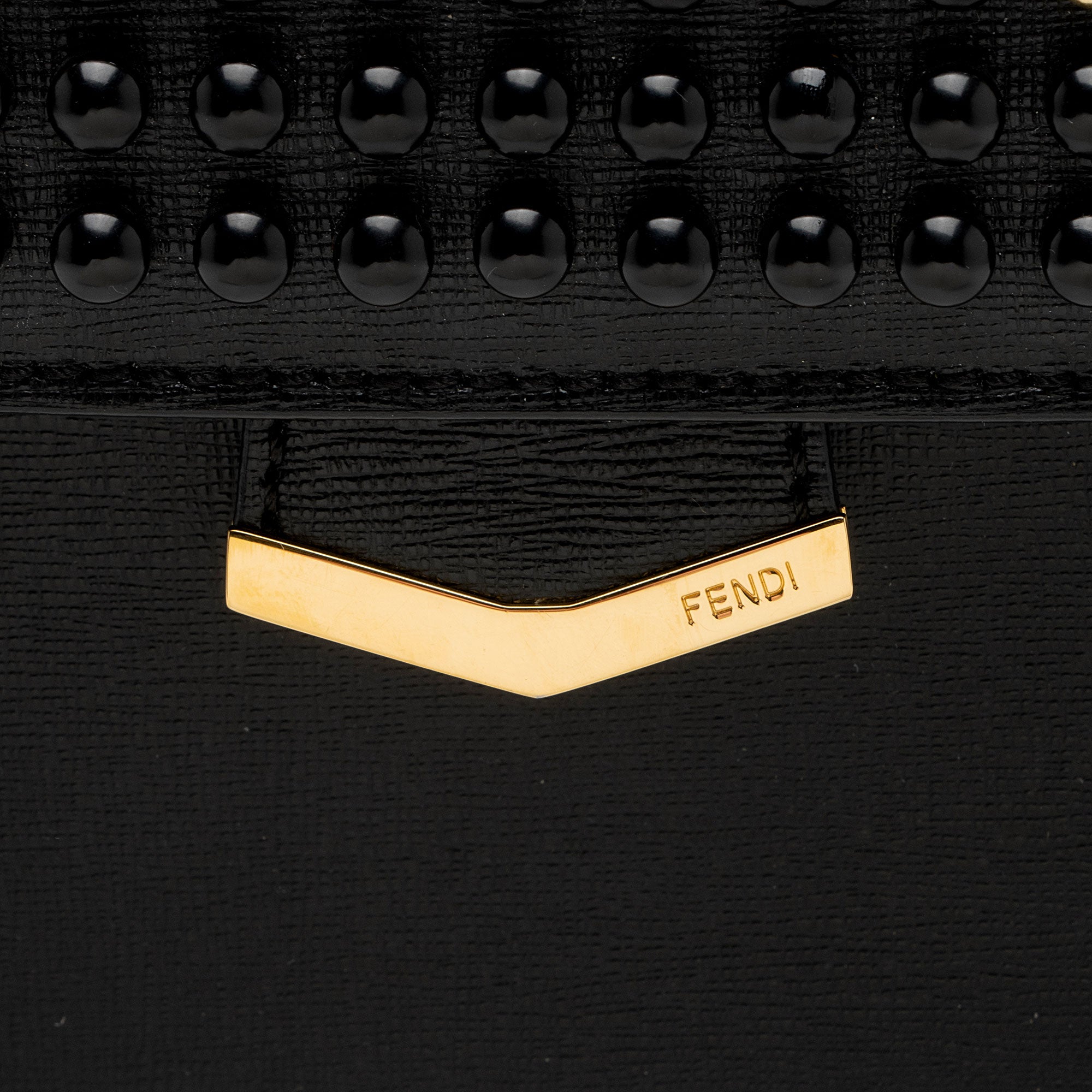 Fendi Studded Vitello Elite Demi Jour Monster Satchel (SHF-eH7Qgz)