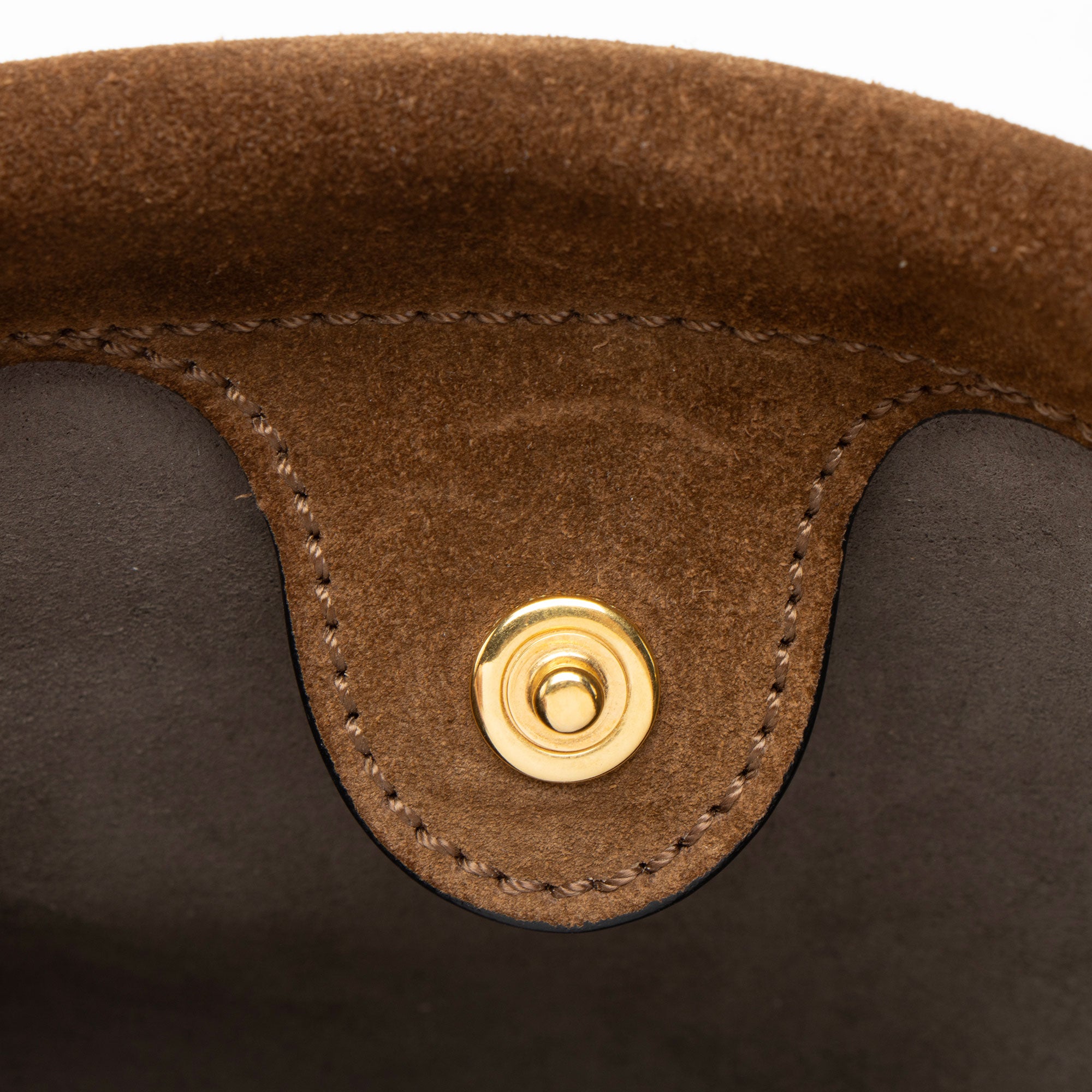 Fendi Suede Glazed Calfskin Grace Flip Tote