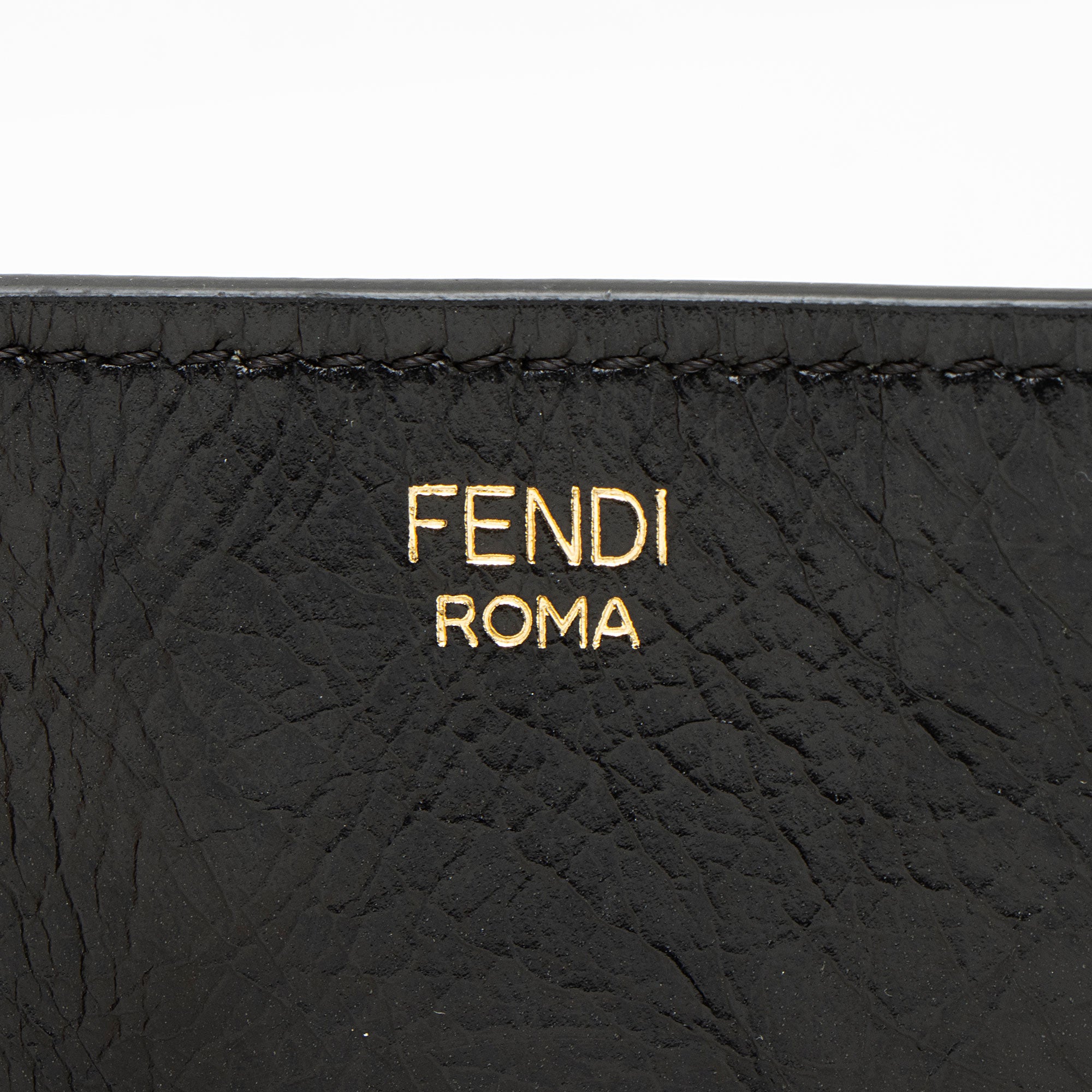 Fendi Suede Glazed Calfskin Grace Flip Tote