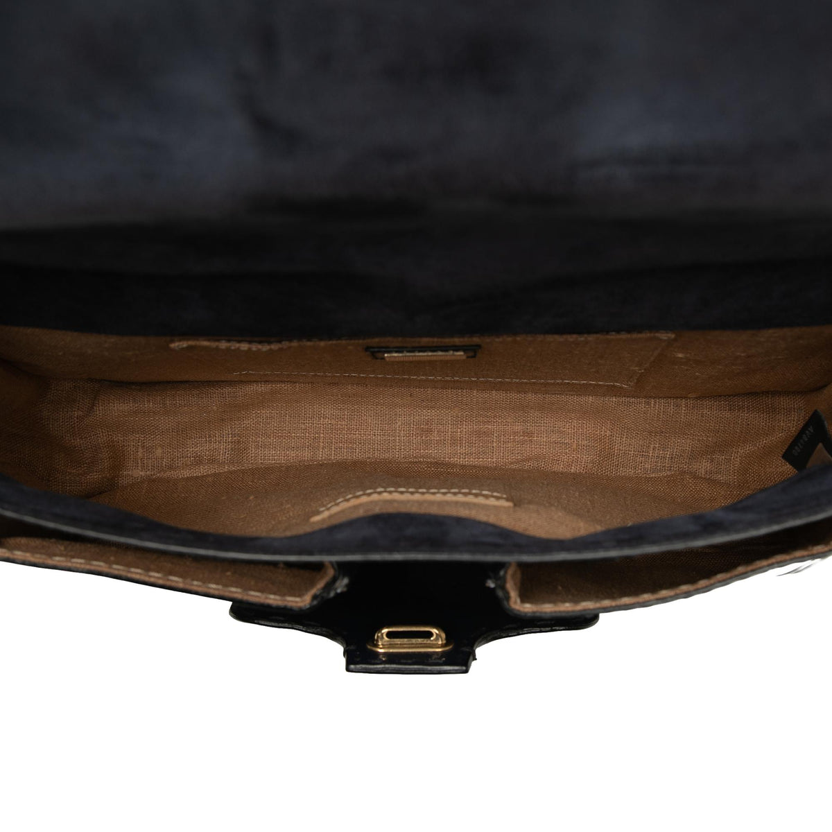Fendi Textured Patent F3 Secret Code Satchel