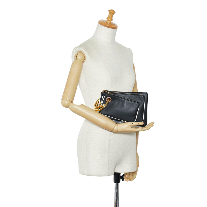 Fendi triplette clutch store
