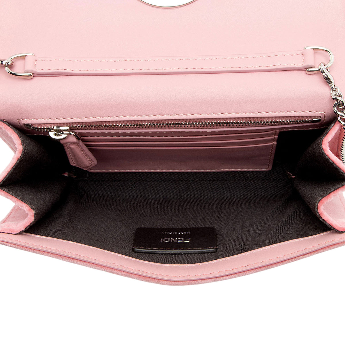 Fendi Velvet Kan I F Wallet on Chain