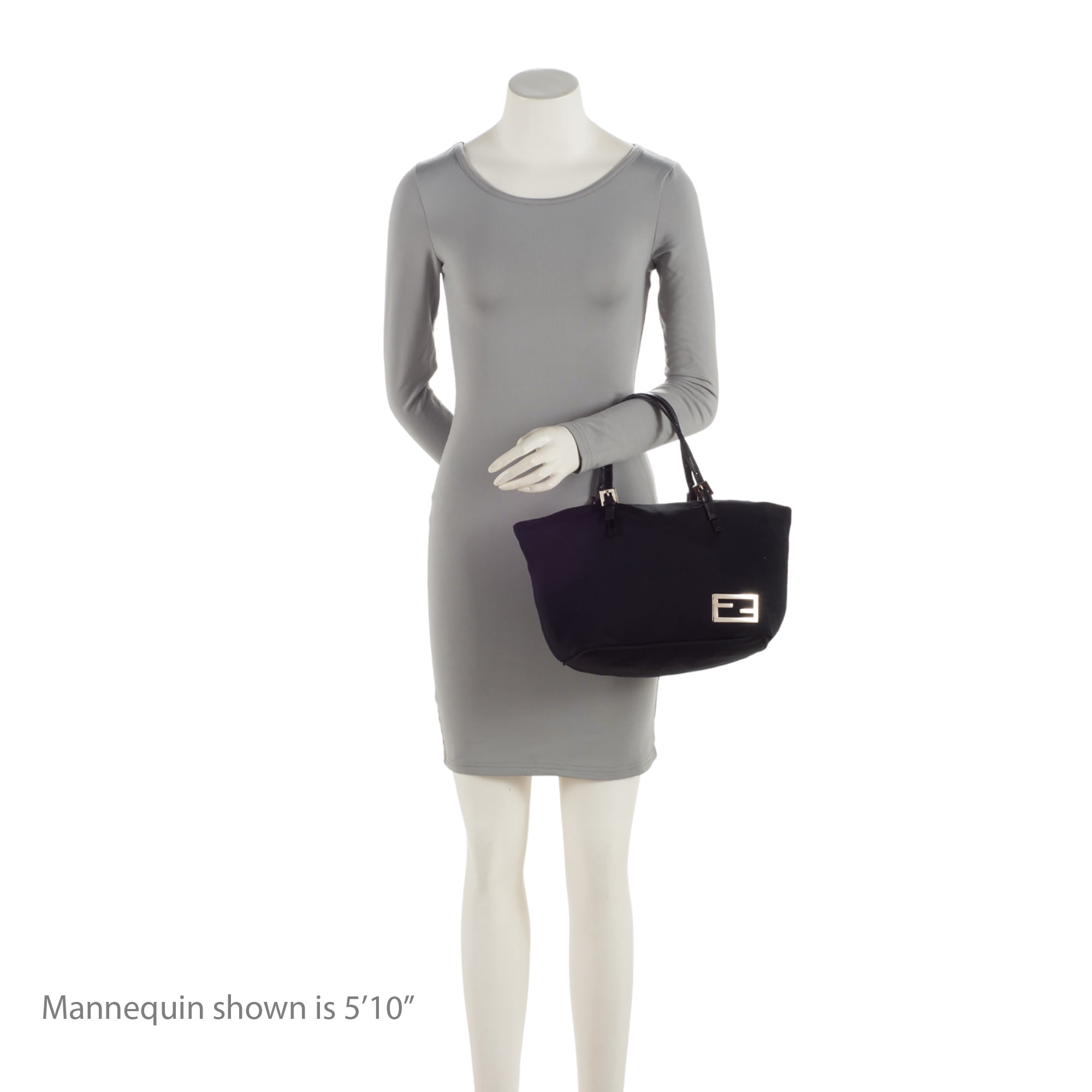 Fendi Vintage Neoprene Mini Roll Tote (SHF-hOncyE)