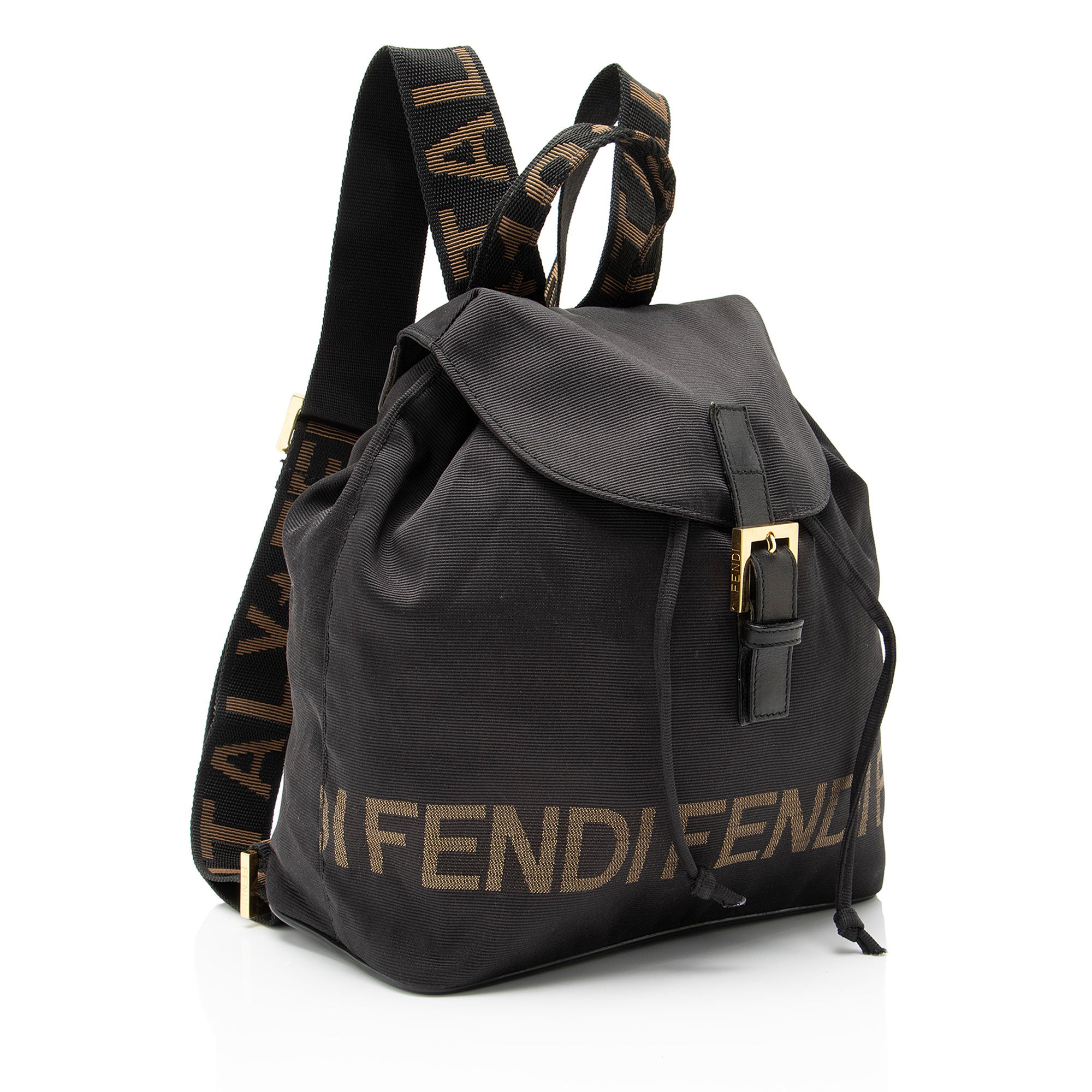 Fendi Vintage Nylon 1925 Drawstring Backpack