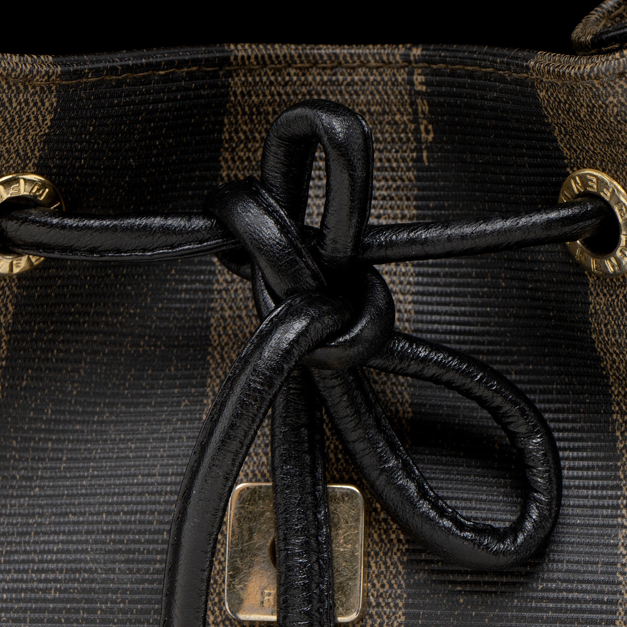 Fendi Vintage Pequin Drawstring Backpack