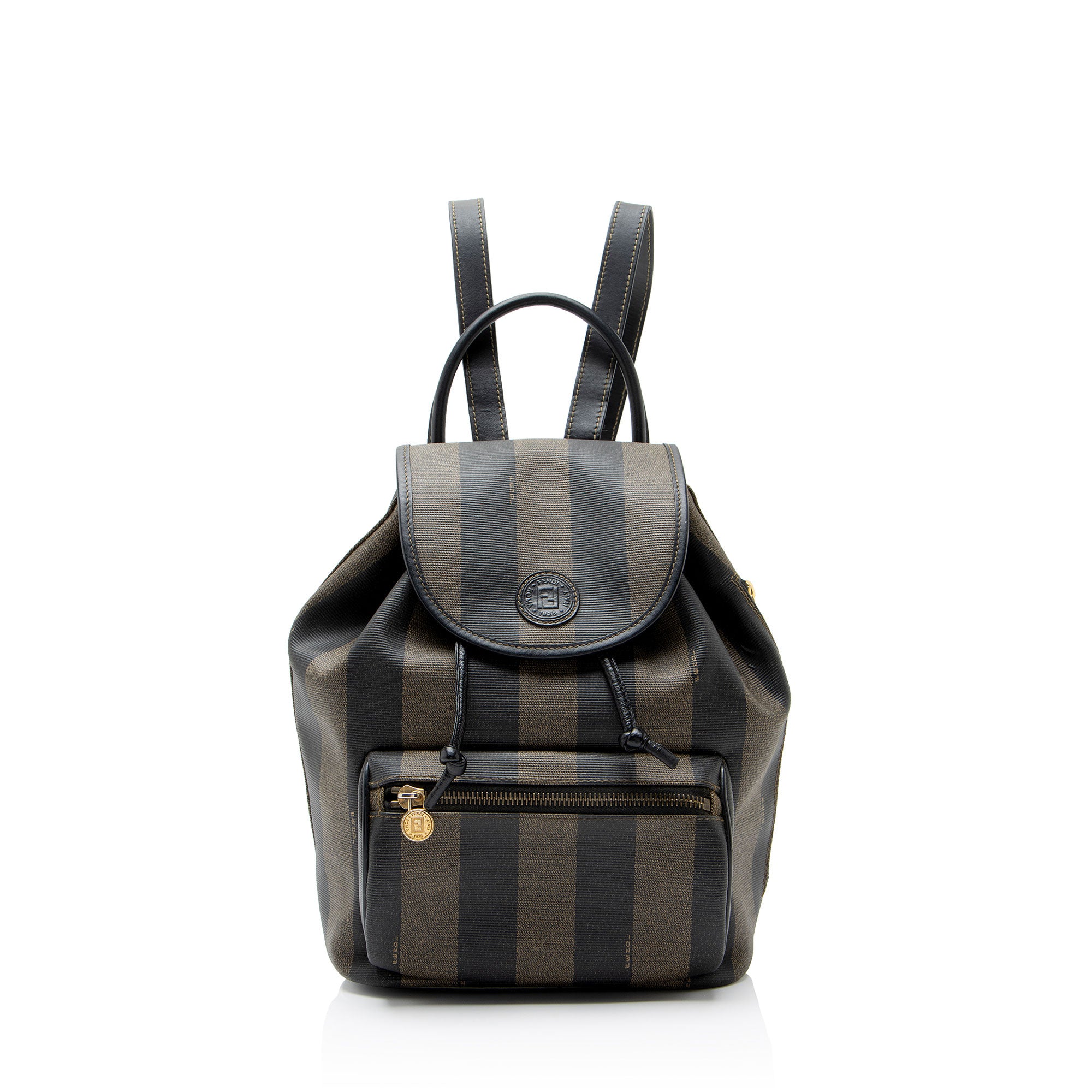 Fendi Vintage Pequin Drawstring Backpack