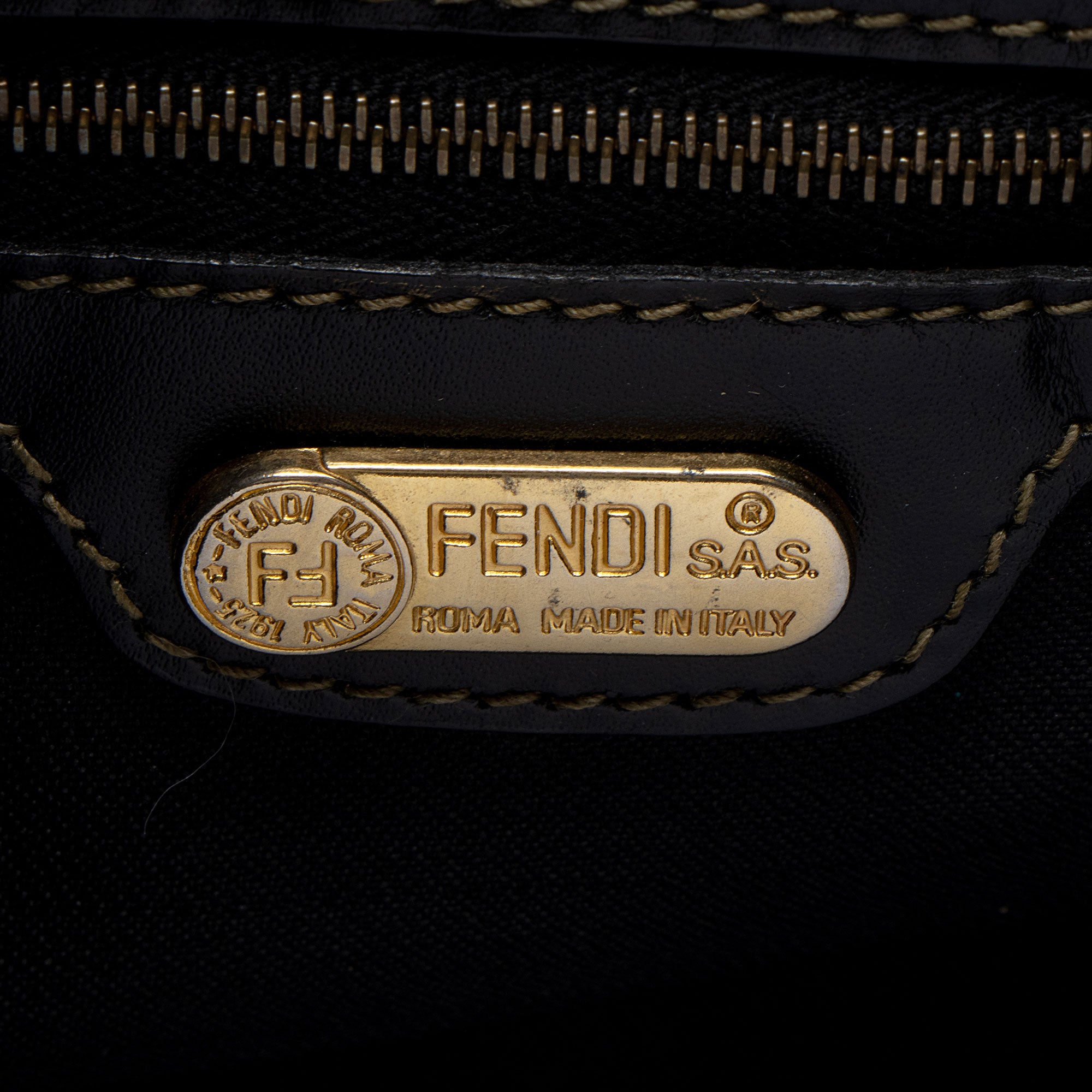 Fendi Vintage Pequin Drawstring Backpack