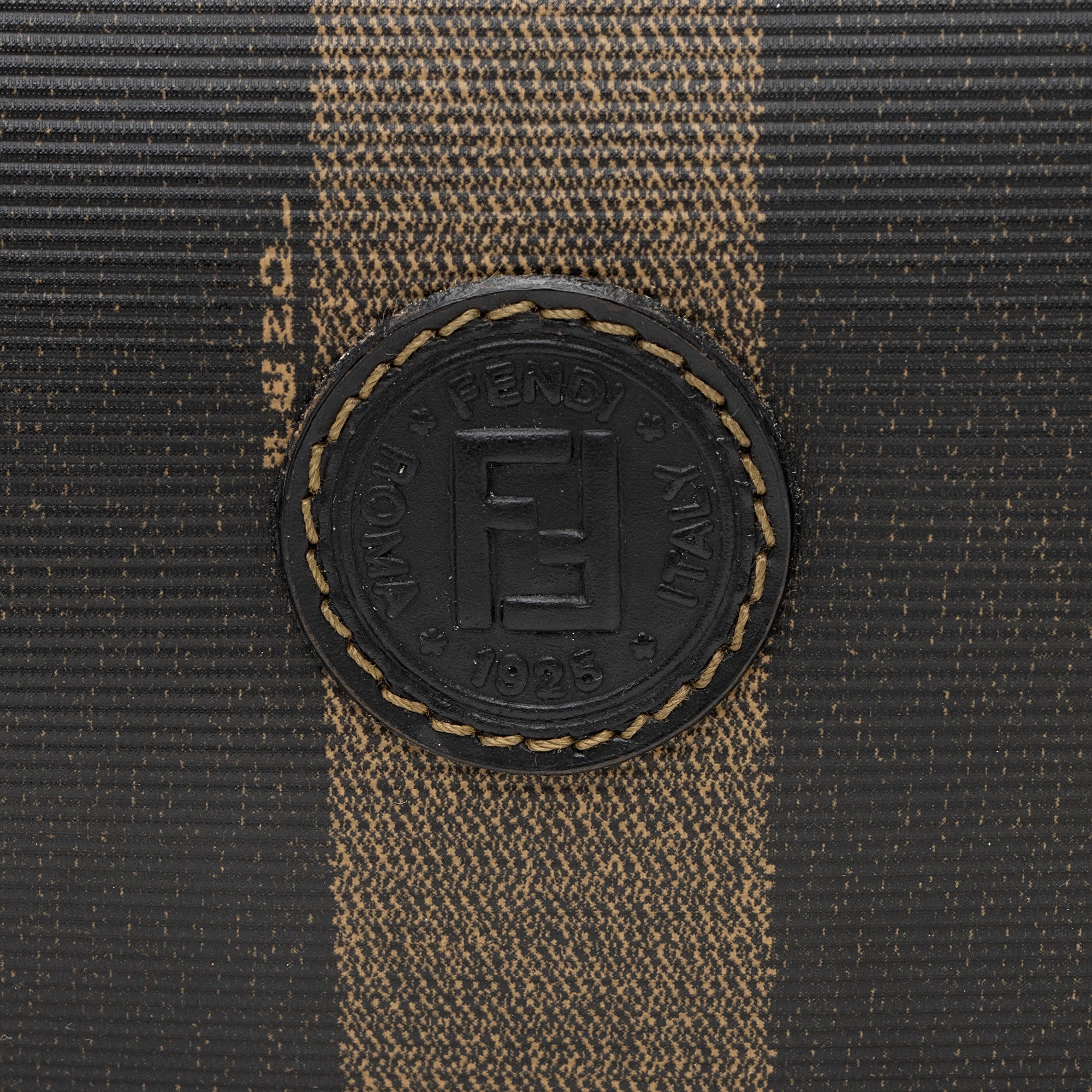 Fendi Vintage Pequin Satchel (SHF-p2iSKx)