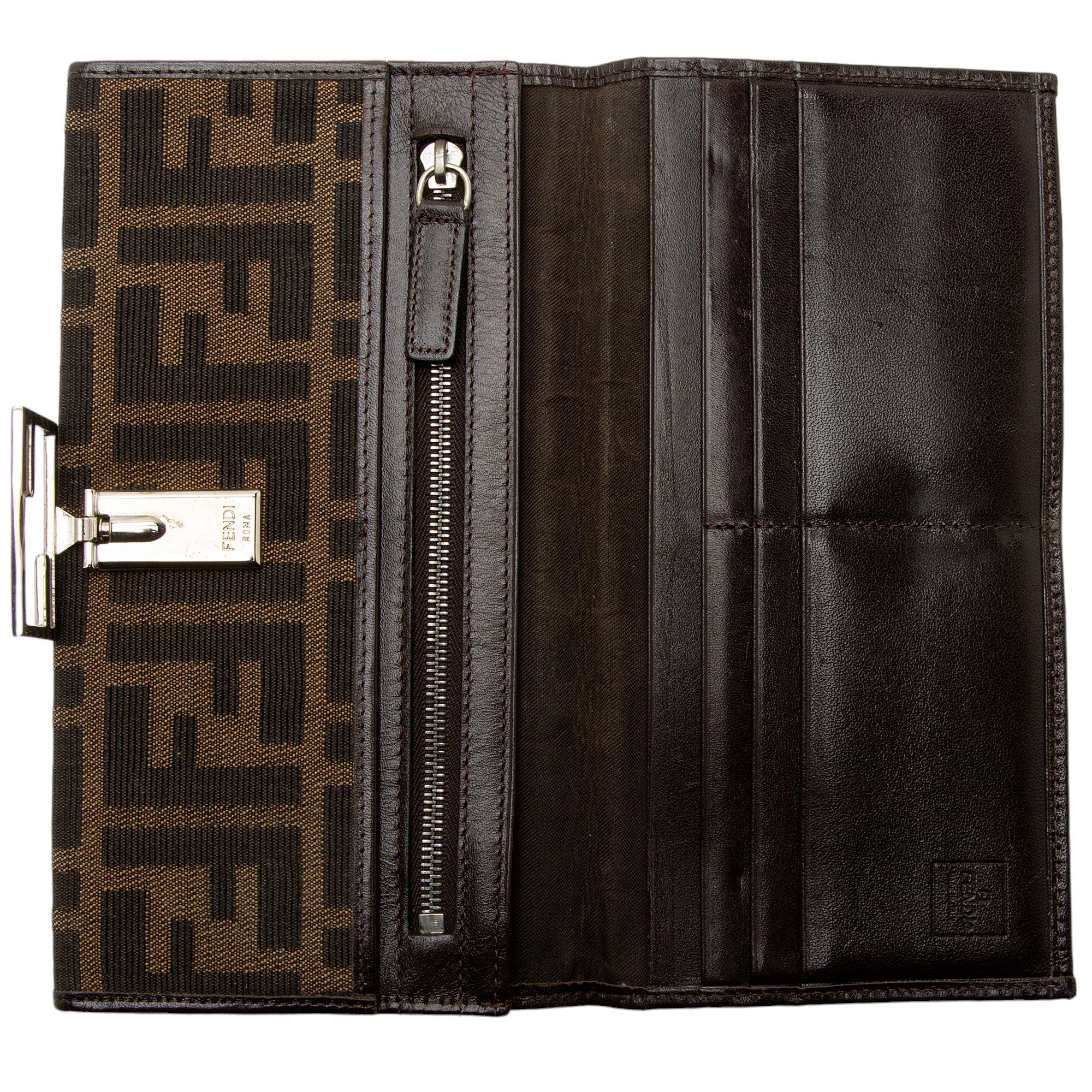 Fendi Vintage Zucca Long Wallet (SHF-4wpuJV)