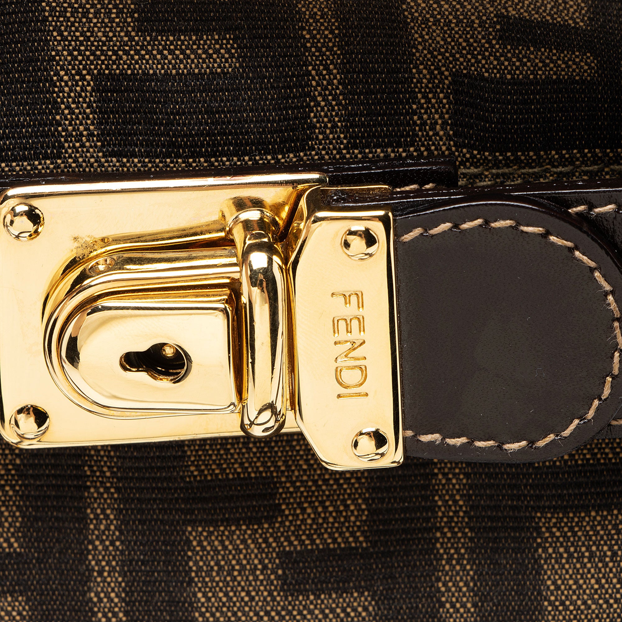 Fendi Vintage Zucca Small Boston Bag