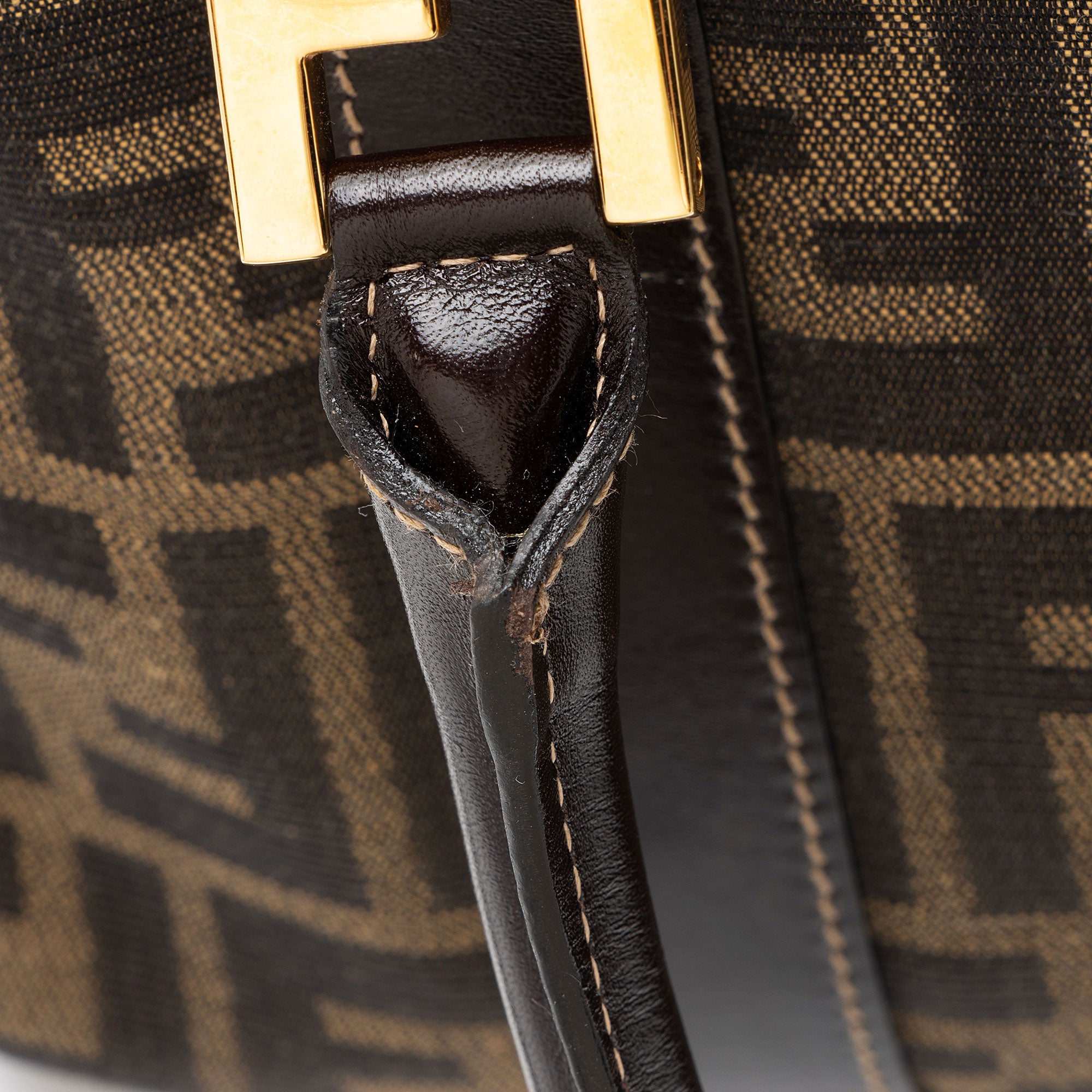 Fendi Vintage Zucca Small Boston Bag