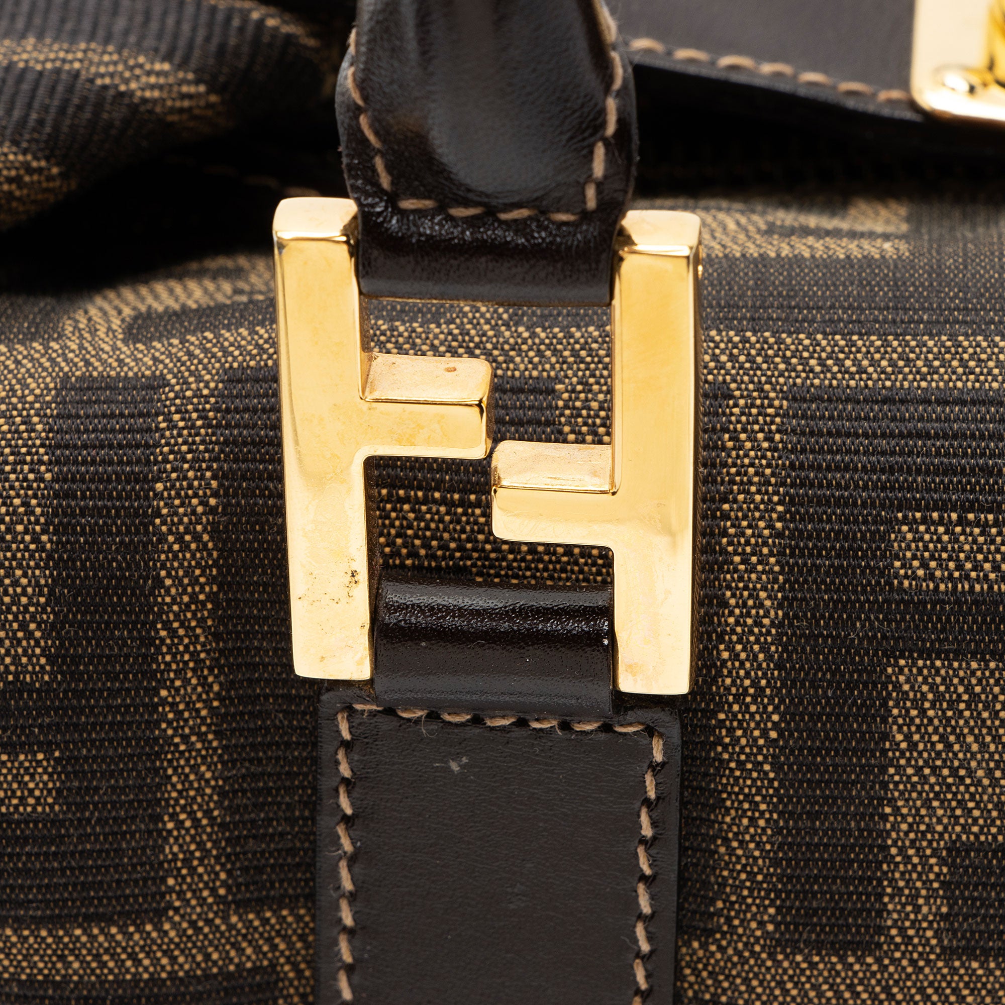 Fendi Vintage Zucca Small Boston Bag
