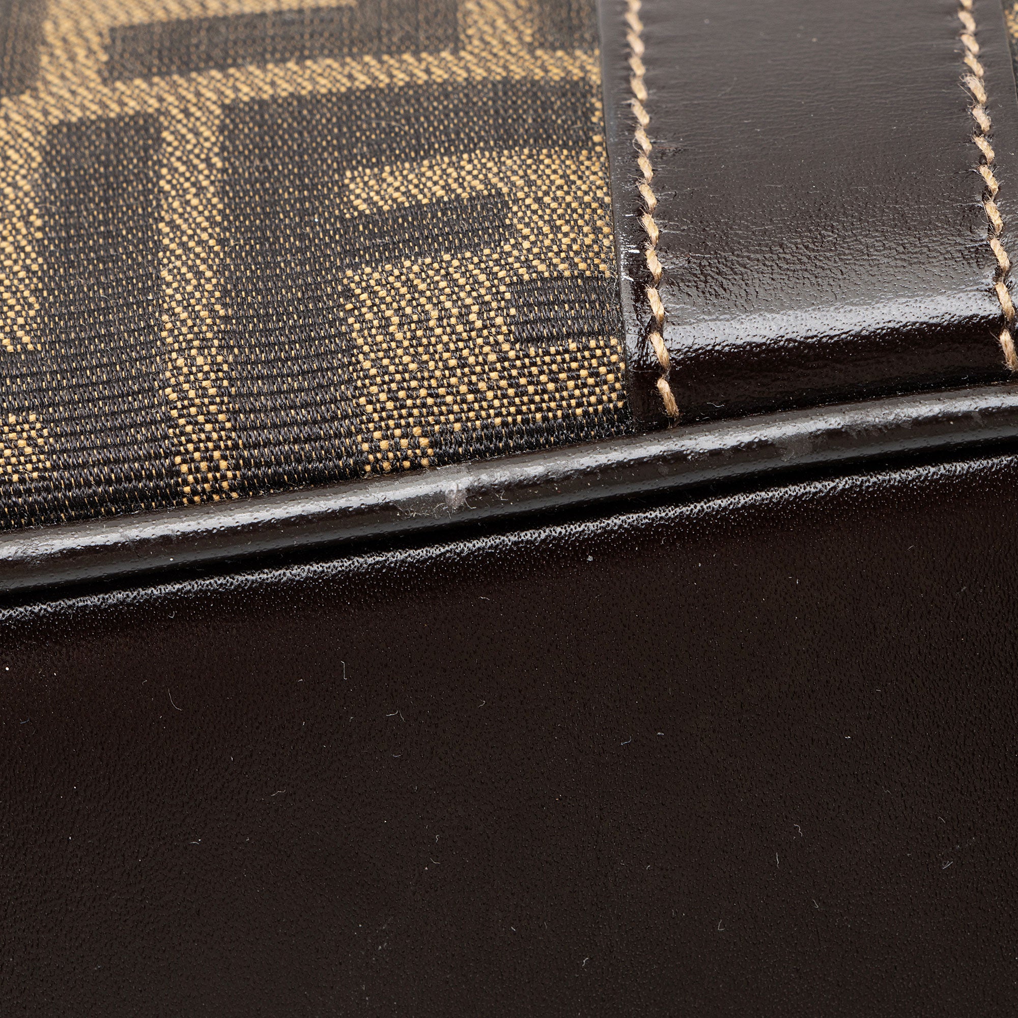 Fendi Vintage Zucca Small Boston Bag