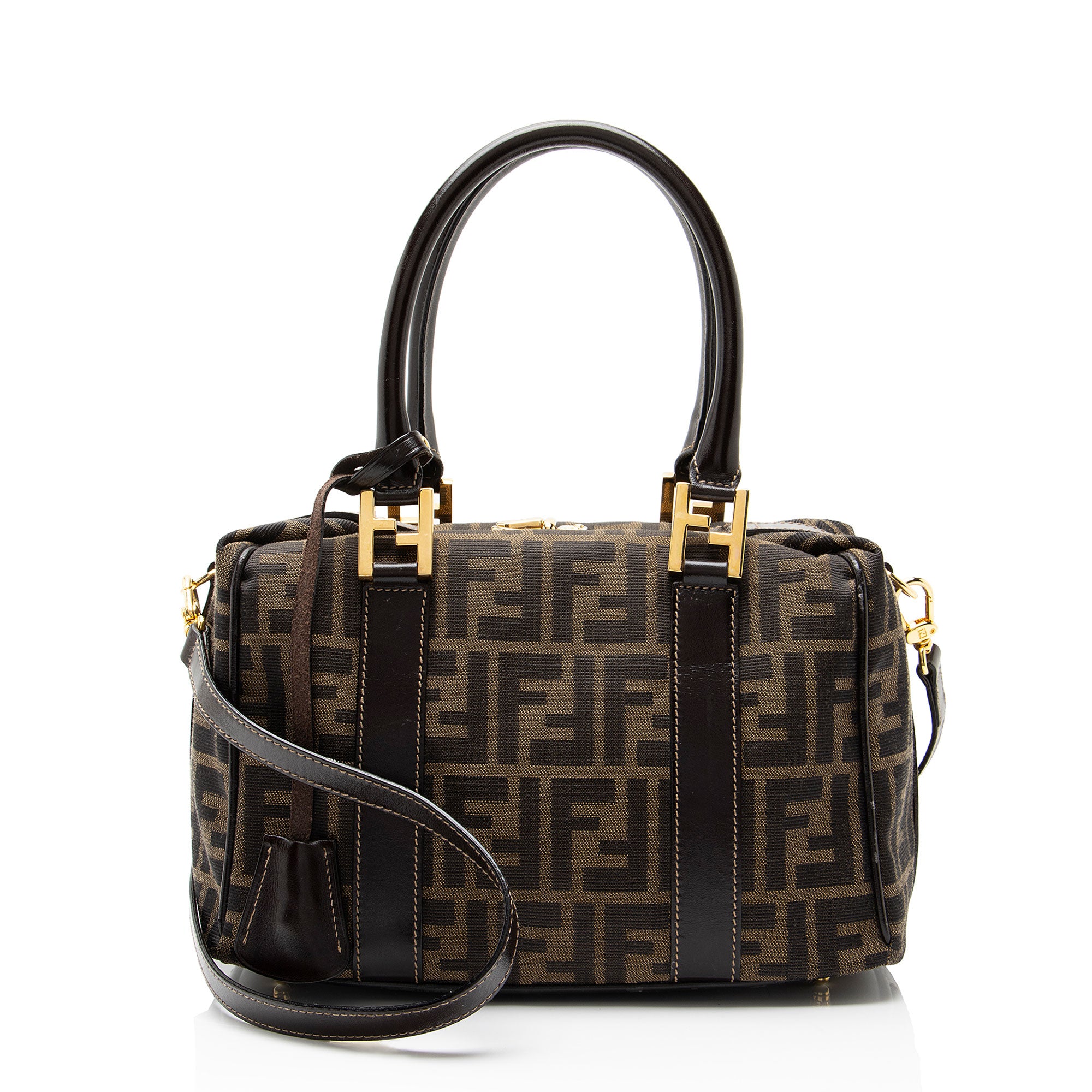 Fendi Vintage Zucca Small Boston Bag