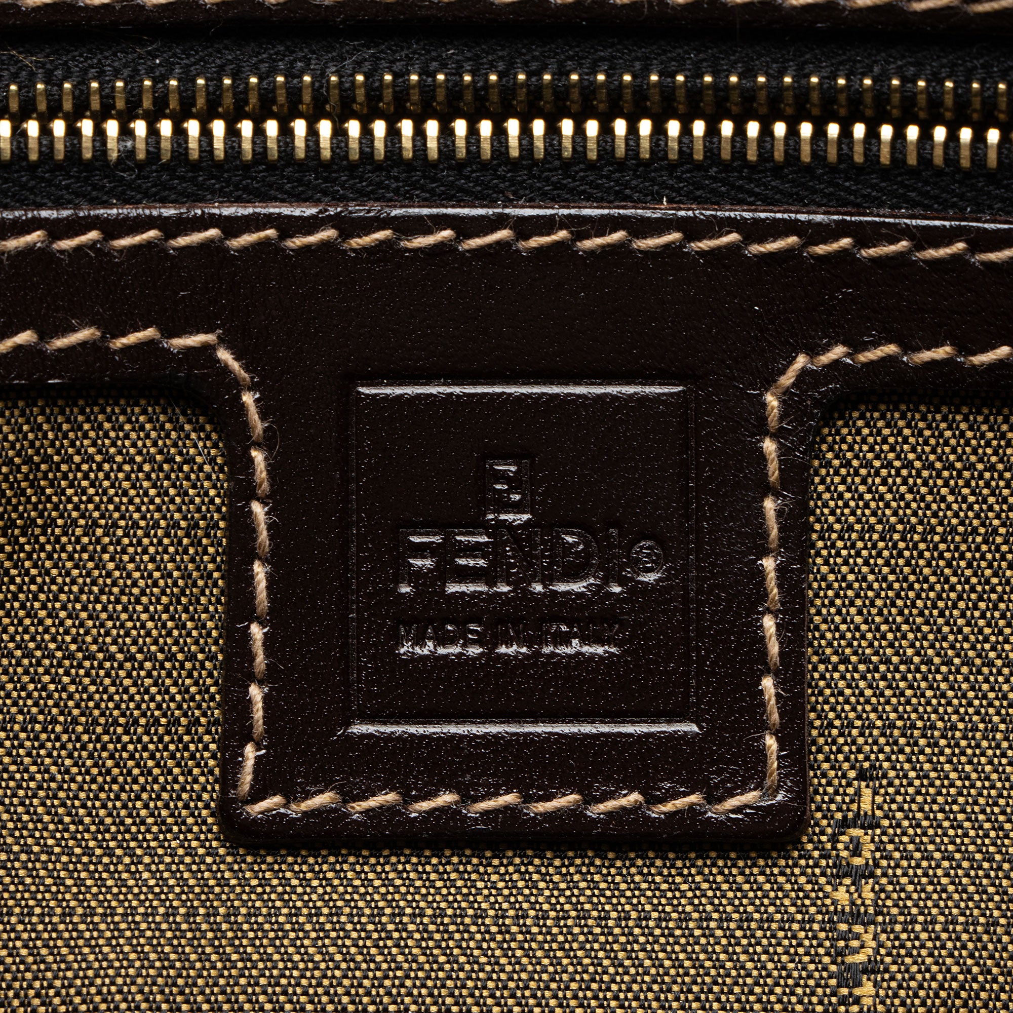 Fendi Vintage Zucca Small Boston Bag