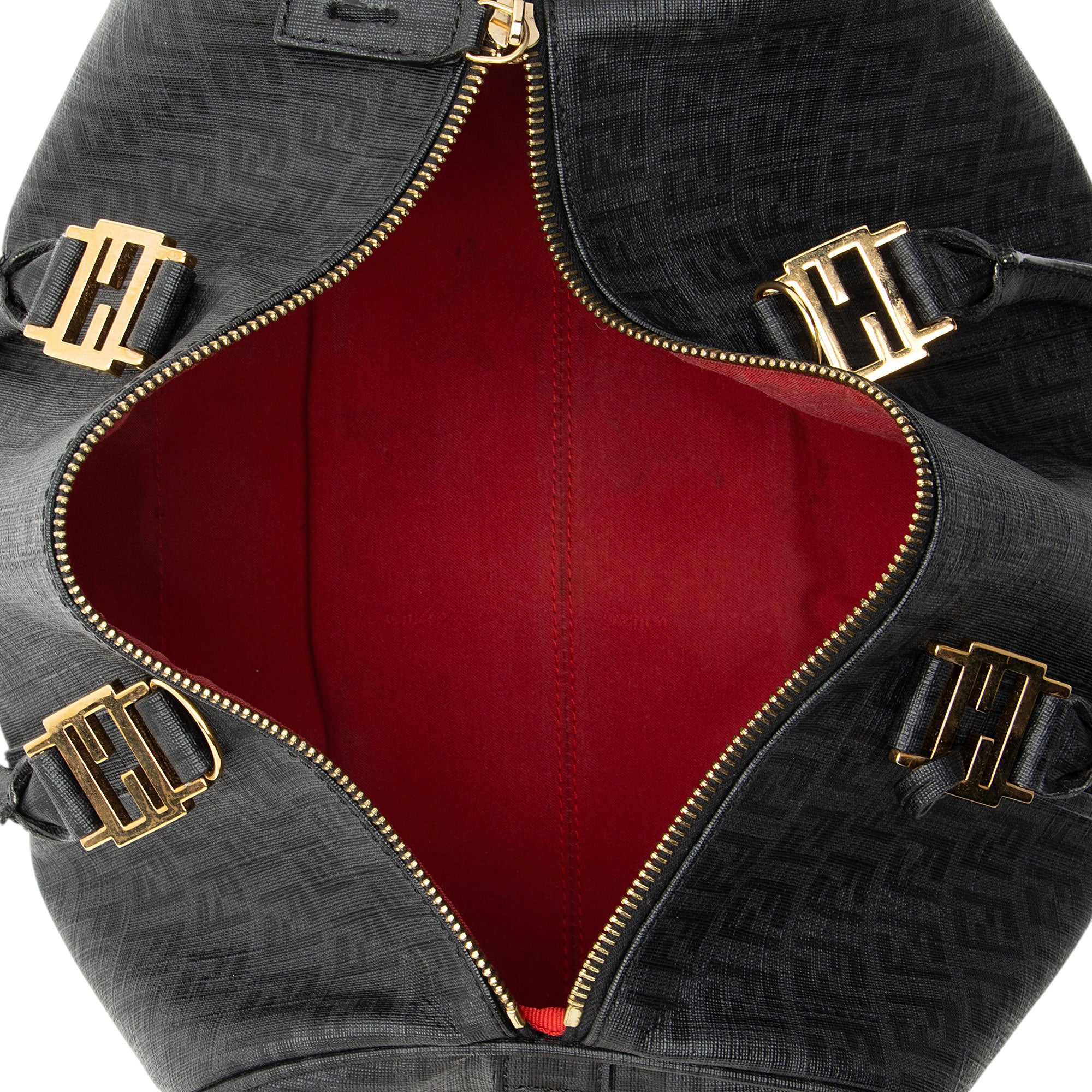 Fendi Vintage Zucchino Forever Boston Bag