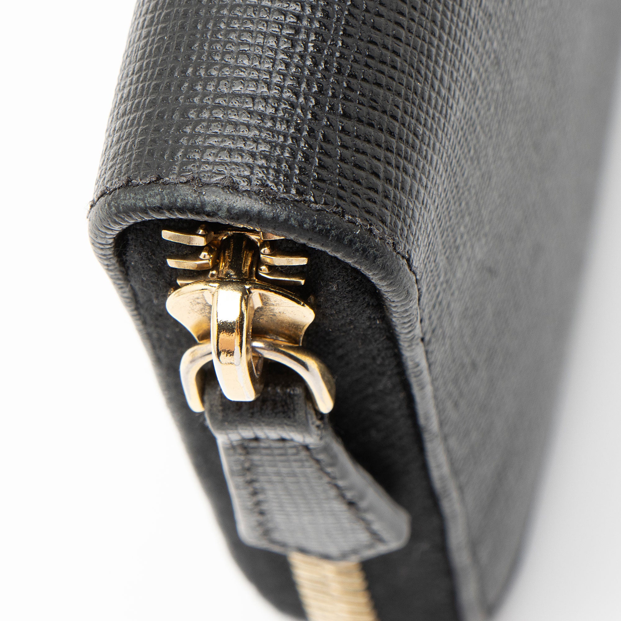 Fendi Vitello Elite Zip Around Wallet