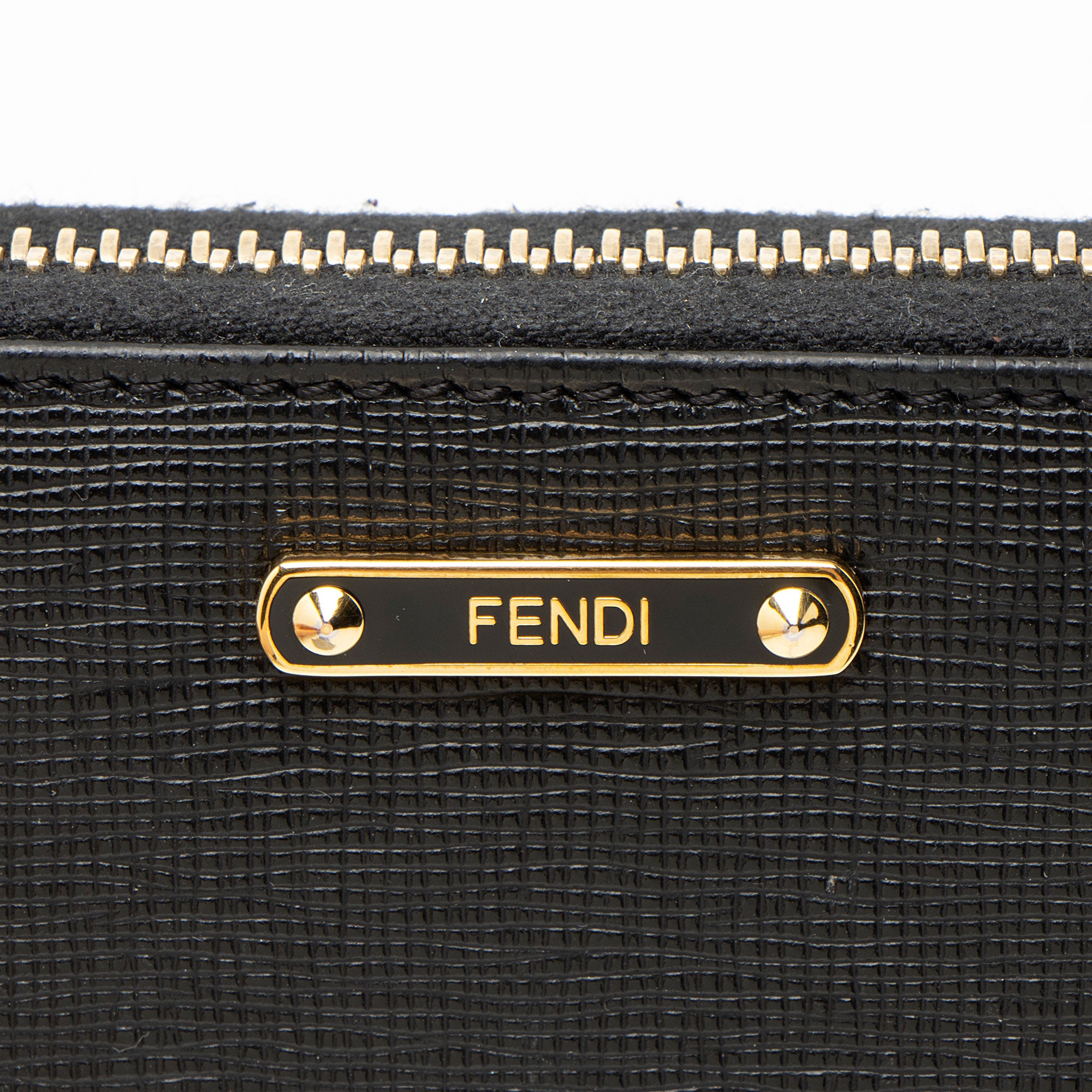Fendi Vitello Elite Zip Around Wallet