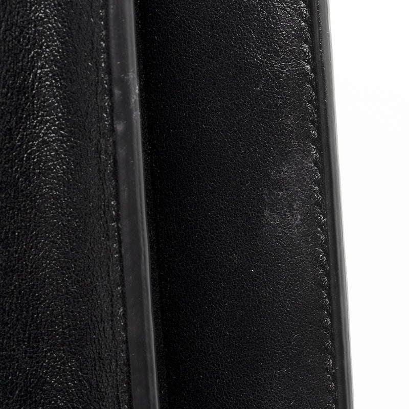 Fendi Vitello Glacier Leather Karligraphy Pocket Shoulder Bag (SHF-19815)