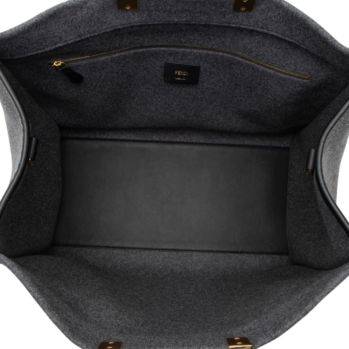 Fendi Wool Sunshine Large Shopper Tote