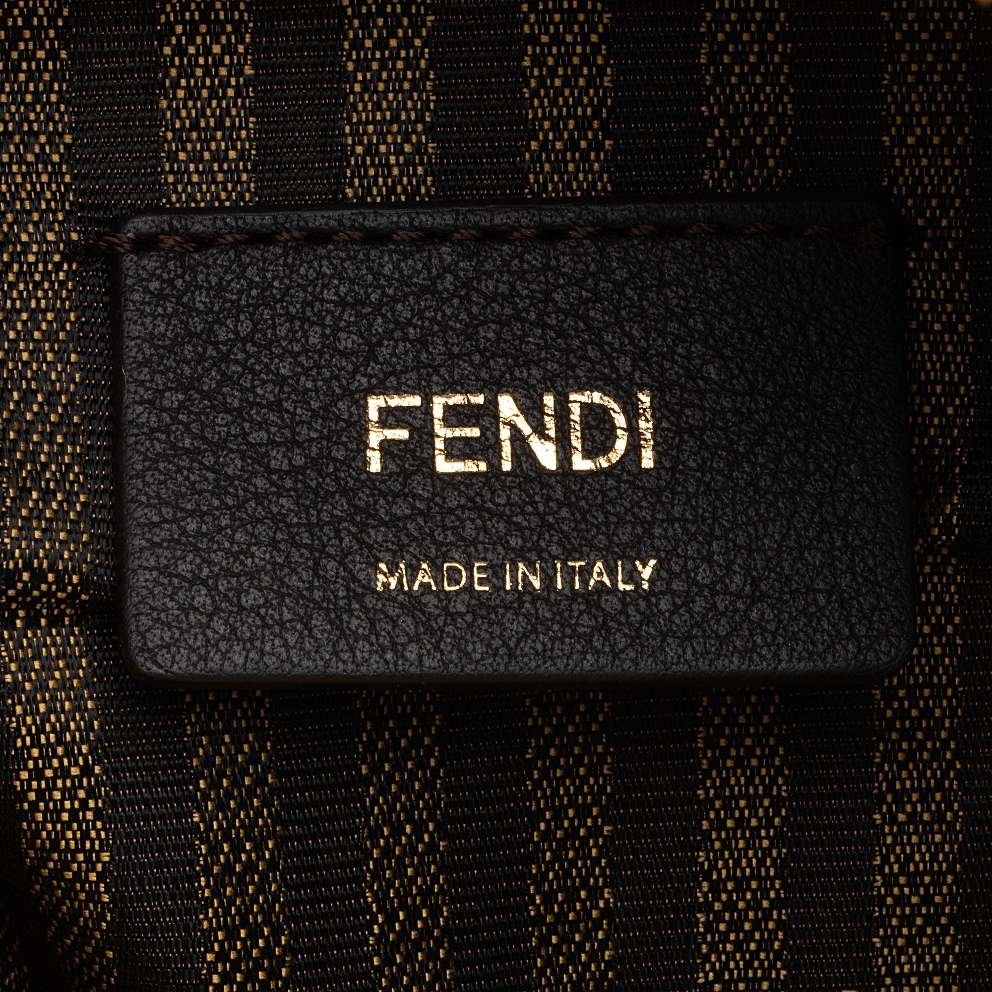Fendi X Sarah Coleman Glazed Canvas FF Vertigo Mini Shoulder Bag (SHF-